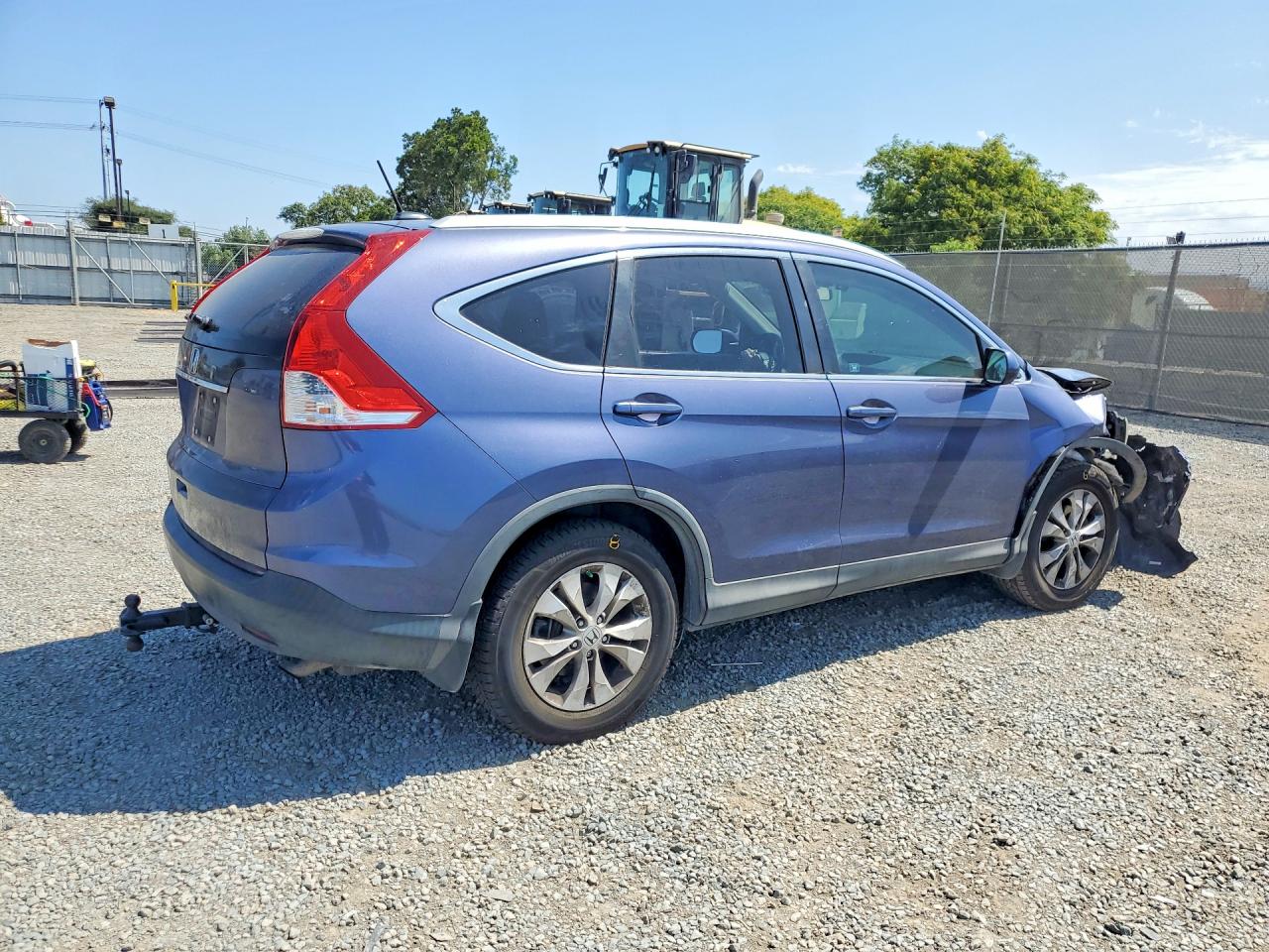 2012 Honda Cr-v Exl Blue vin: 5J6RM3H77CL047215