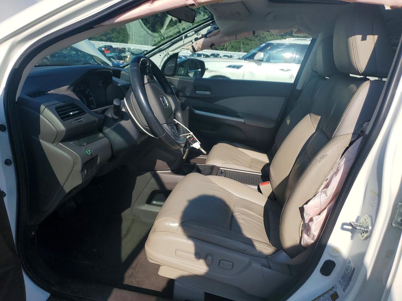 2013 Honda Cr-v Exl White vin: 5J6RM3H77DL006083