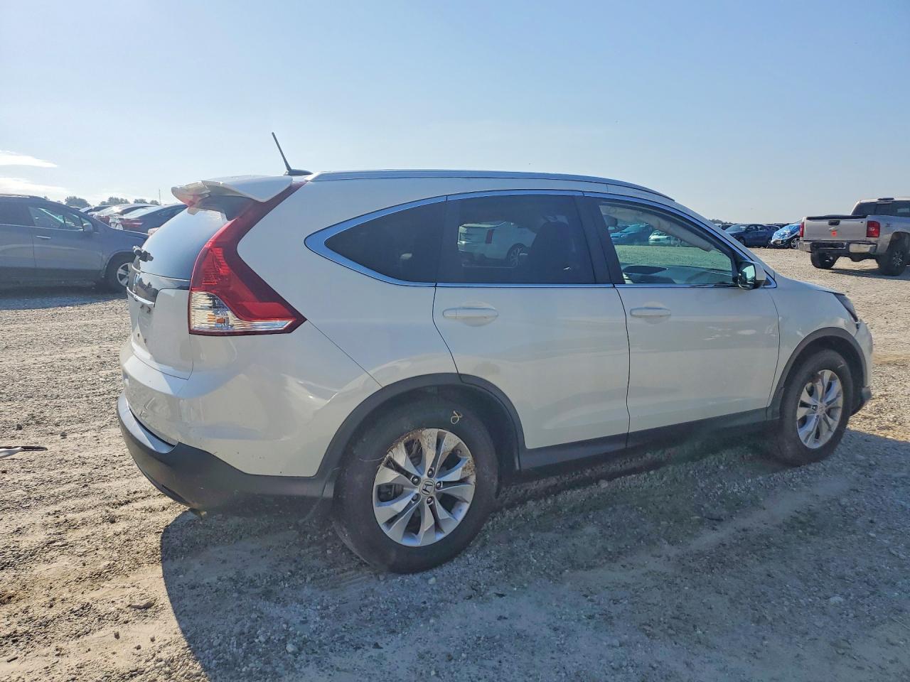2013 Honda Cr-v Exl White vin: 5J6RM3H77DL006083