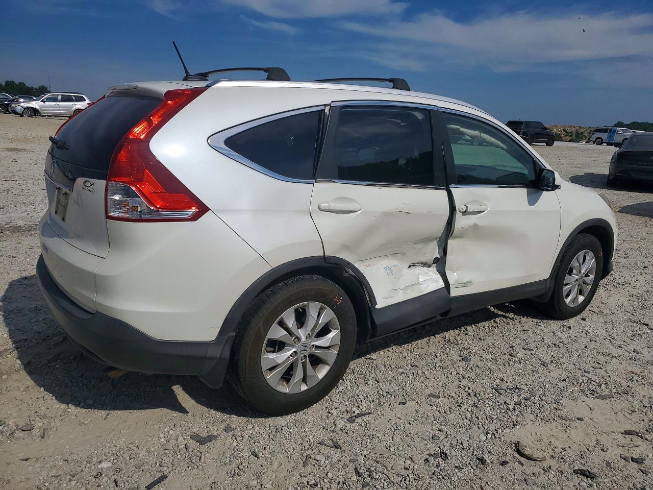 2013 Honda Cr-v Exl White vin: 5J6RM3H77DL006116