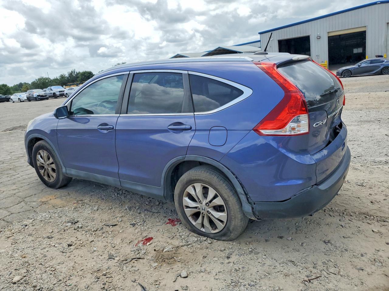 2013 Honda Cr-v Exl Blue vin: 5J6RM3H77DL009324
