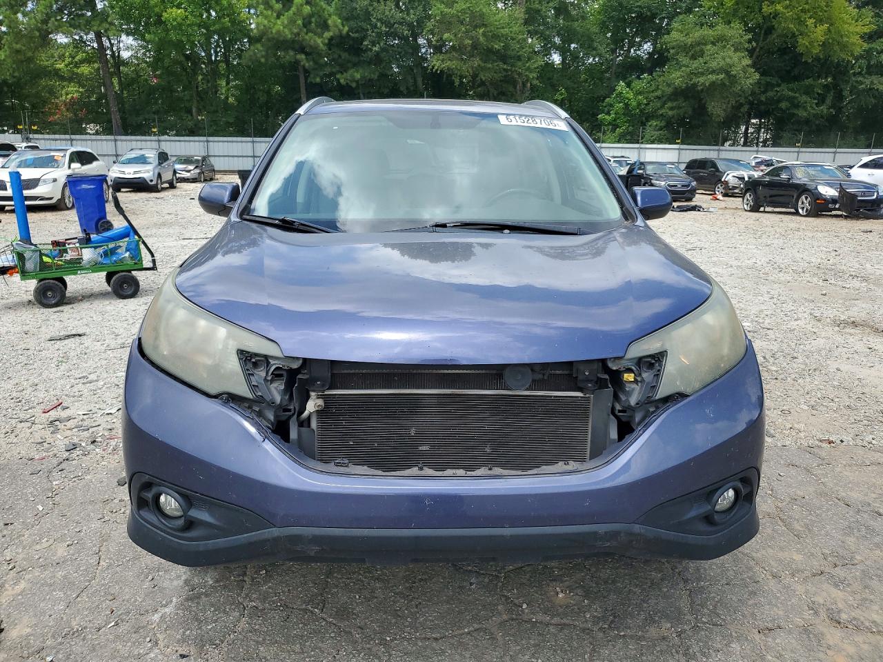 2013 Honda Cr-v Exl Blue vin: 5J6RM3H77DL009324