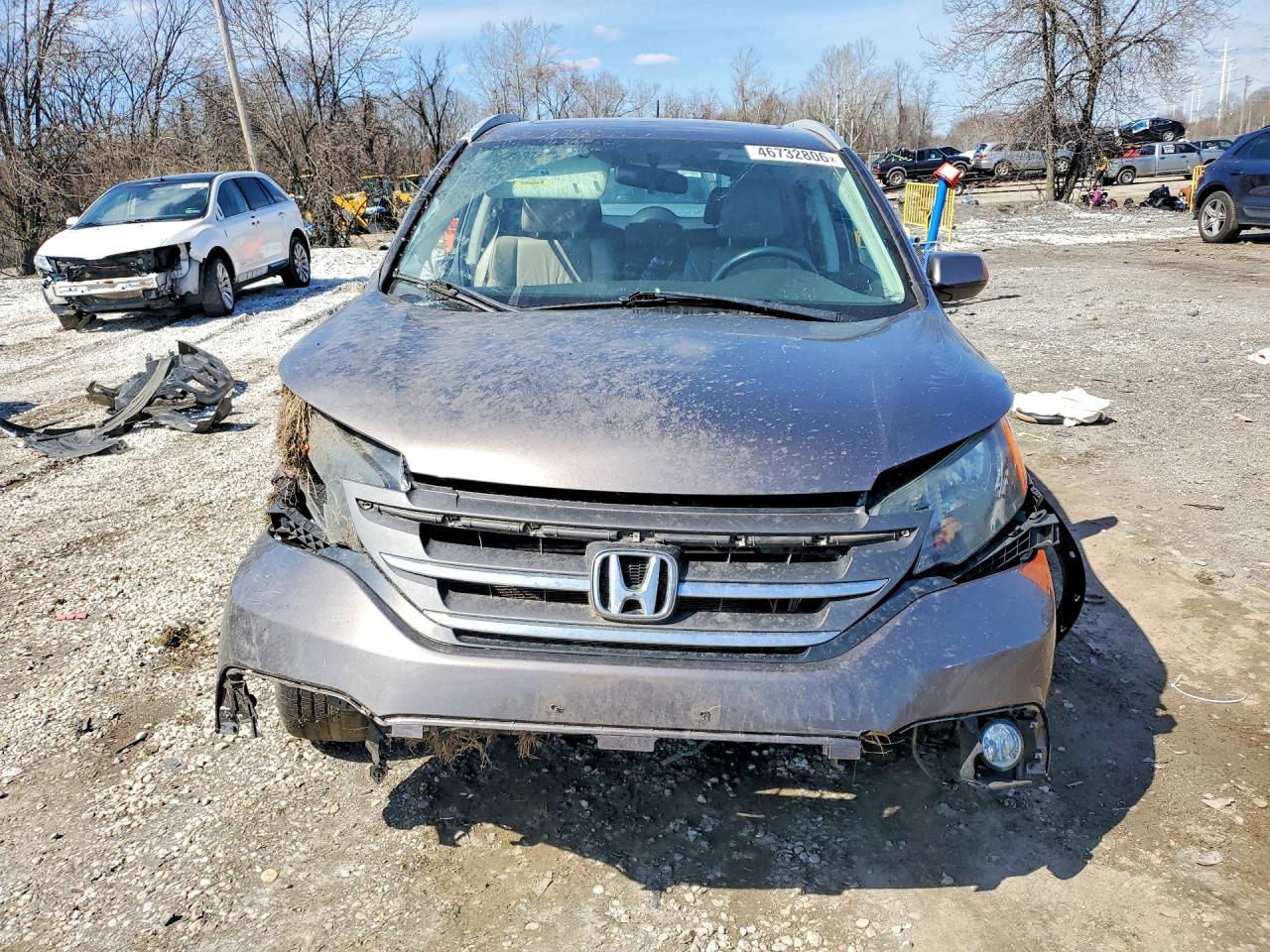2013 Honda Cr-v Exl Gray vin: 5J6RM3H77DL043263