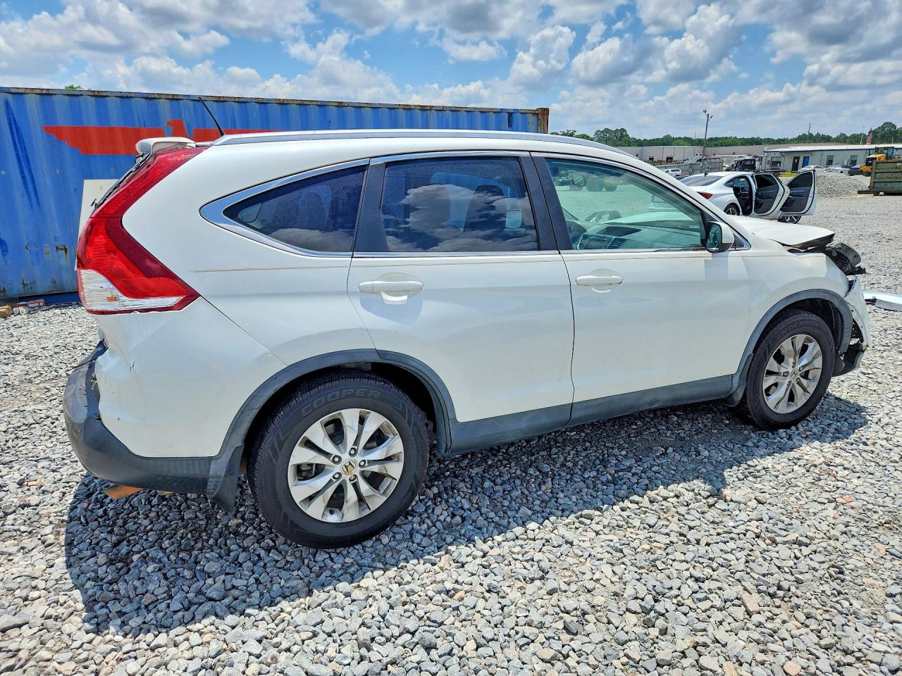 2014 Honda Cr-v Exl White vin: 5J6RM3H77EL006621