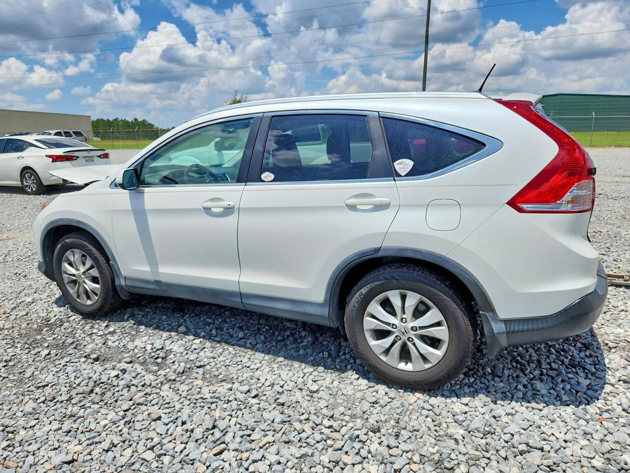 2014 Honda Cr-v Exl White vin: 5J6RM3H77EL006621