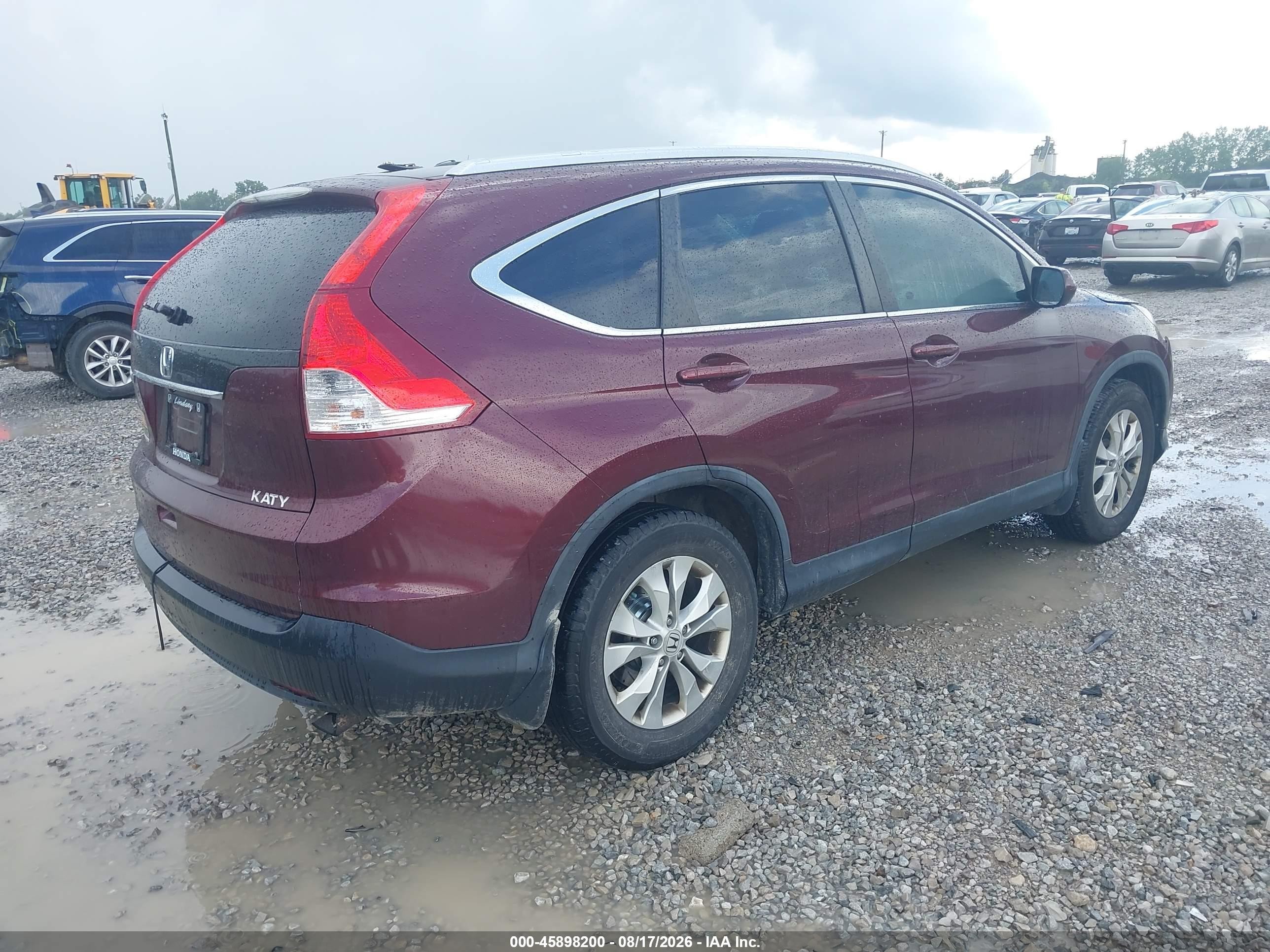 2014 Honda Cr-v Ex-l vin: 5J6RM3H77EL009485