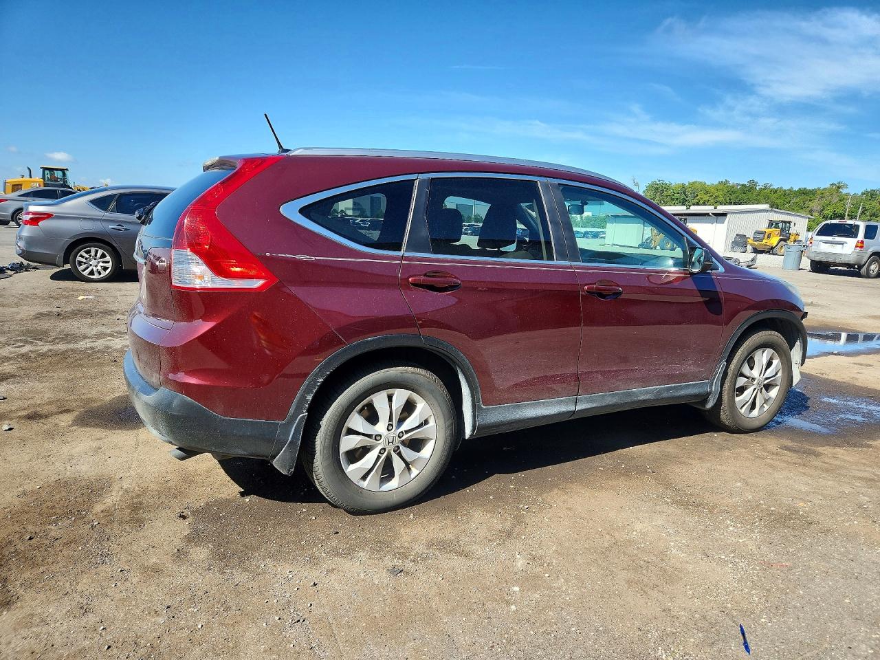 2014 Honda Cr-v Exl Burgundy vin: 5J6RM3H77EL023936