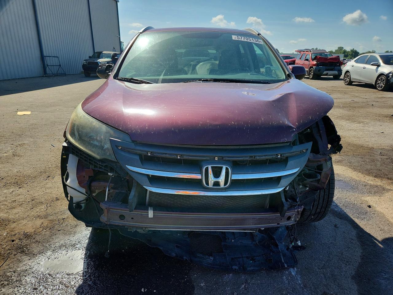 2014 Honda Cr-v Exl Burgundy vin: 5J6RM3H77EL023936