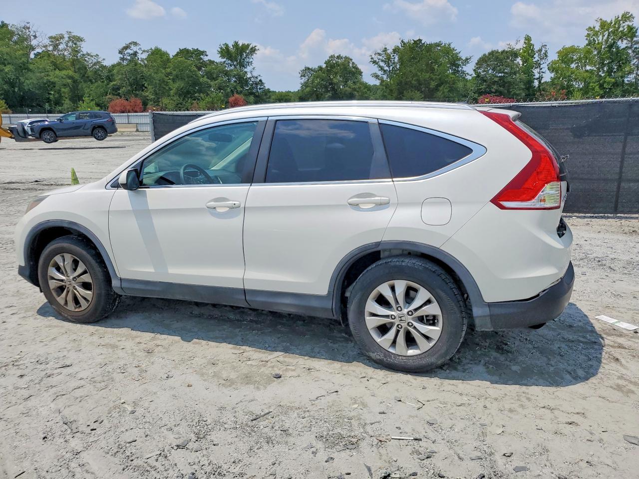 2014 Honda Cr-v Exl White vin: 5J6RM3H77EL028893