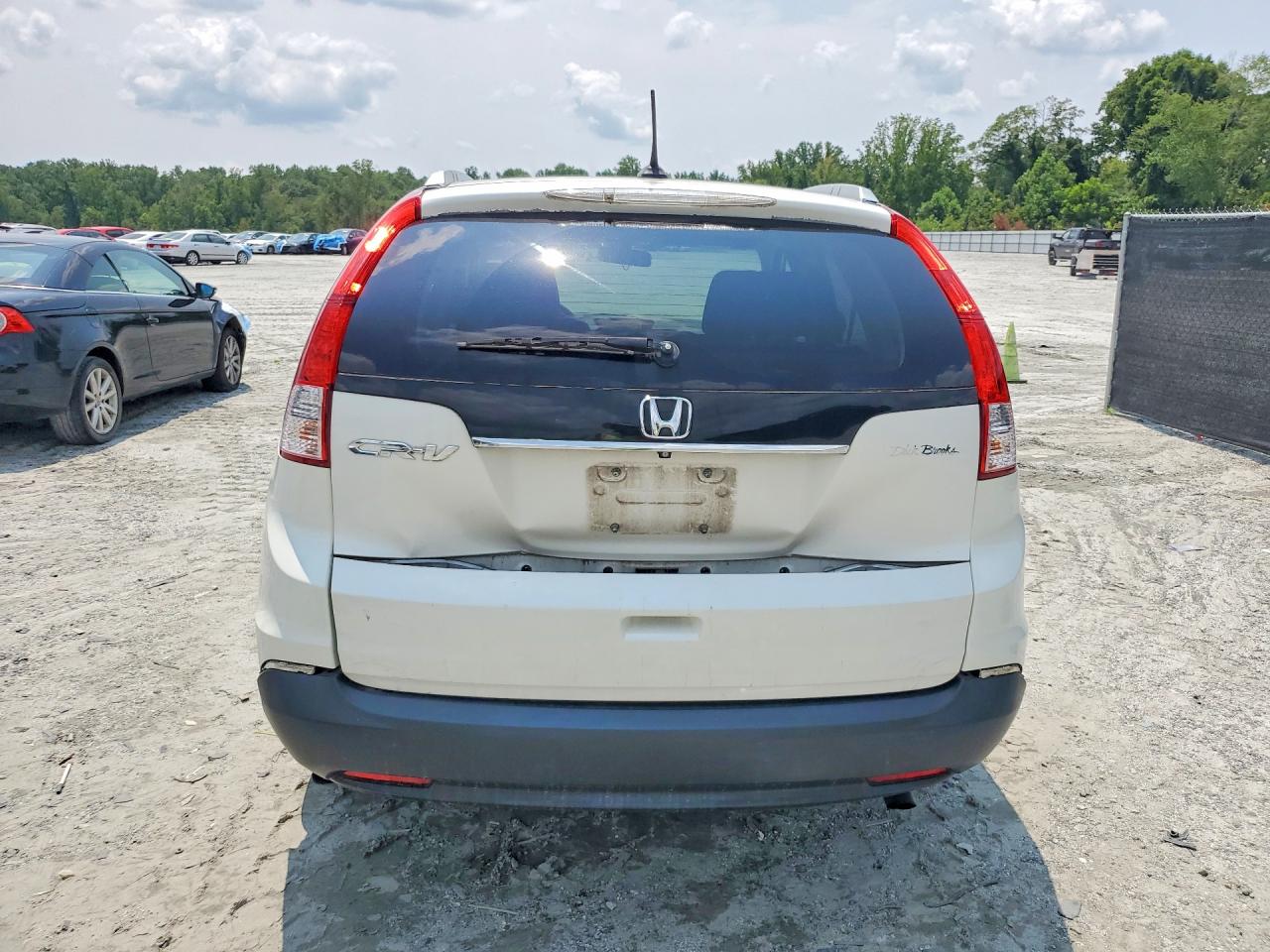 2014 Honda Cr-v Exl White vin: 5J6RM3H77EL028893