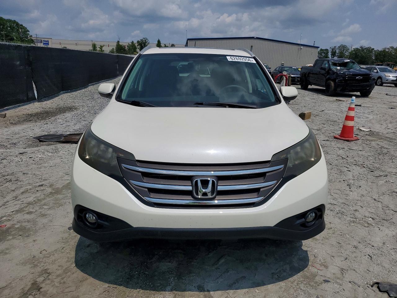 2014 Honda Cr-v Exl White vin: 5J6RM3H77EL028893