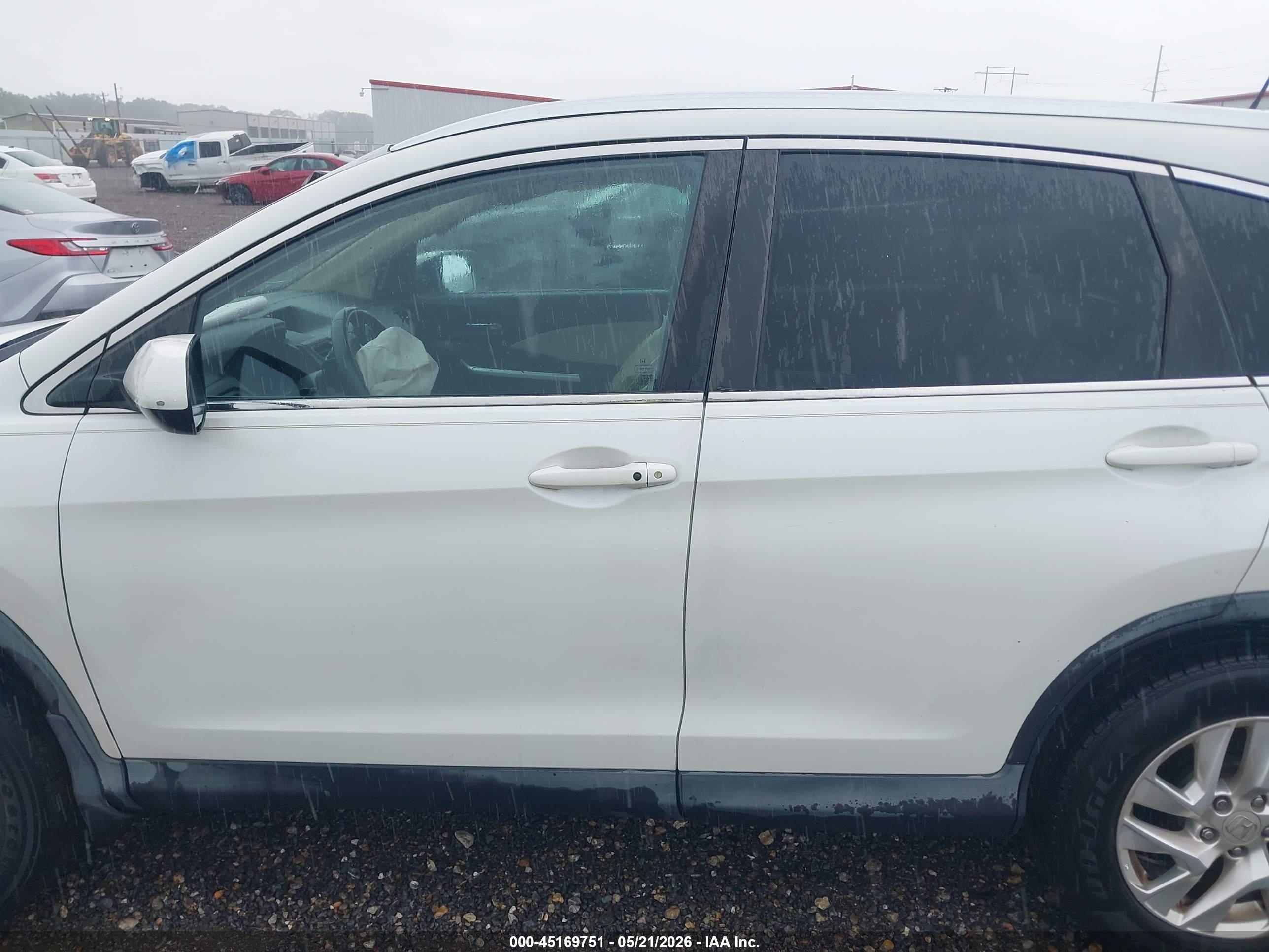 2015 Honda Cr-v Ex-l White vin: 5J6RM3H77FL004756