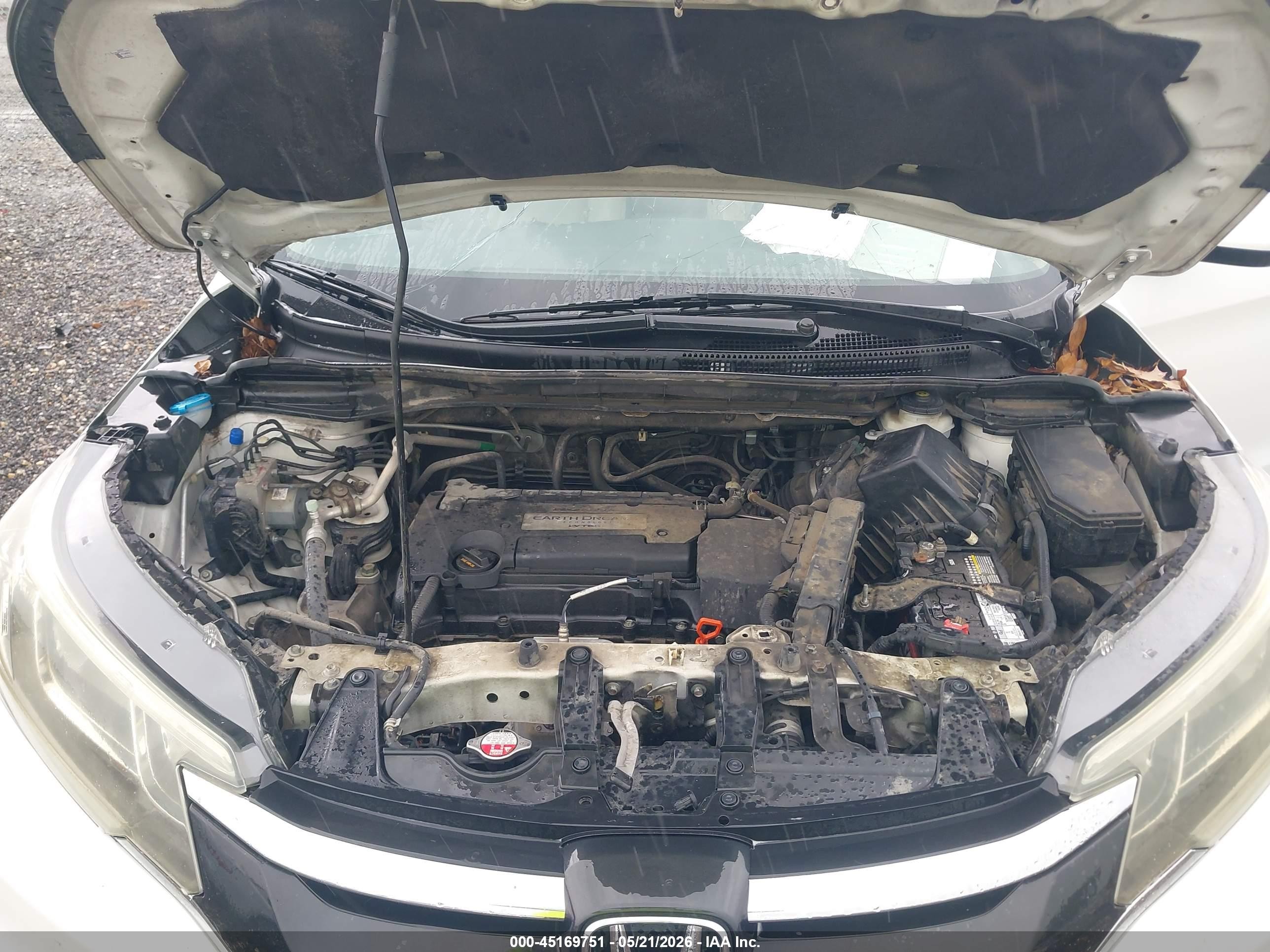 2015 Honda Cr-v Ex-l White vin: 5J6RM3H77FL004756