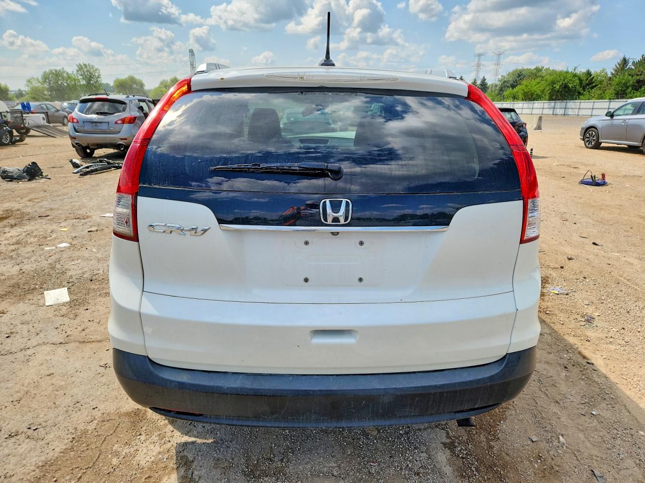 2012 Honda Cr-v Exl White vin: 5J6RM3H78CL021920