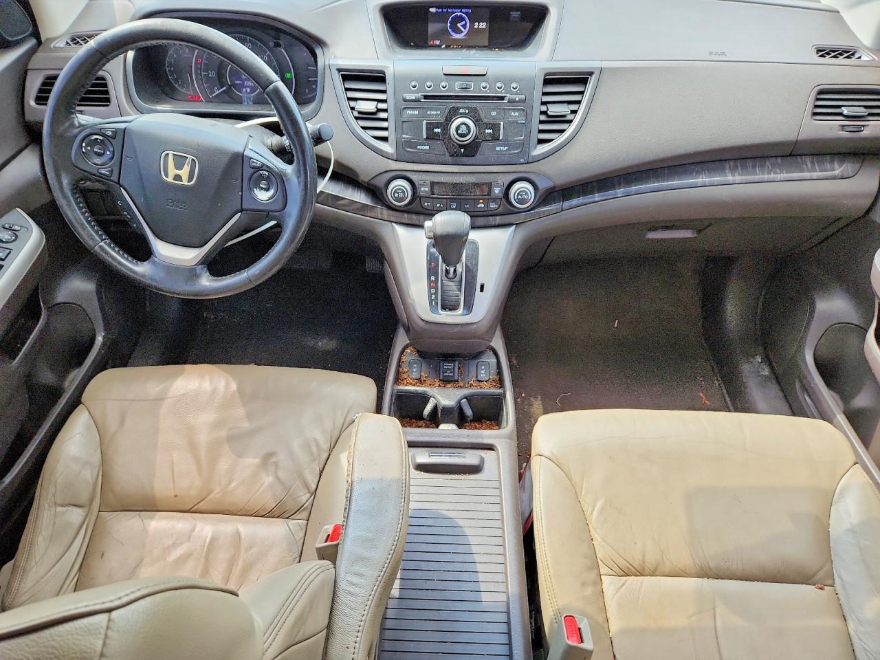2012 Honda Cr-v Exl White vin: 5J6RM3H78CL021920