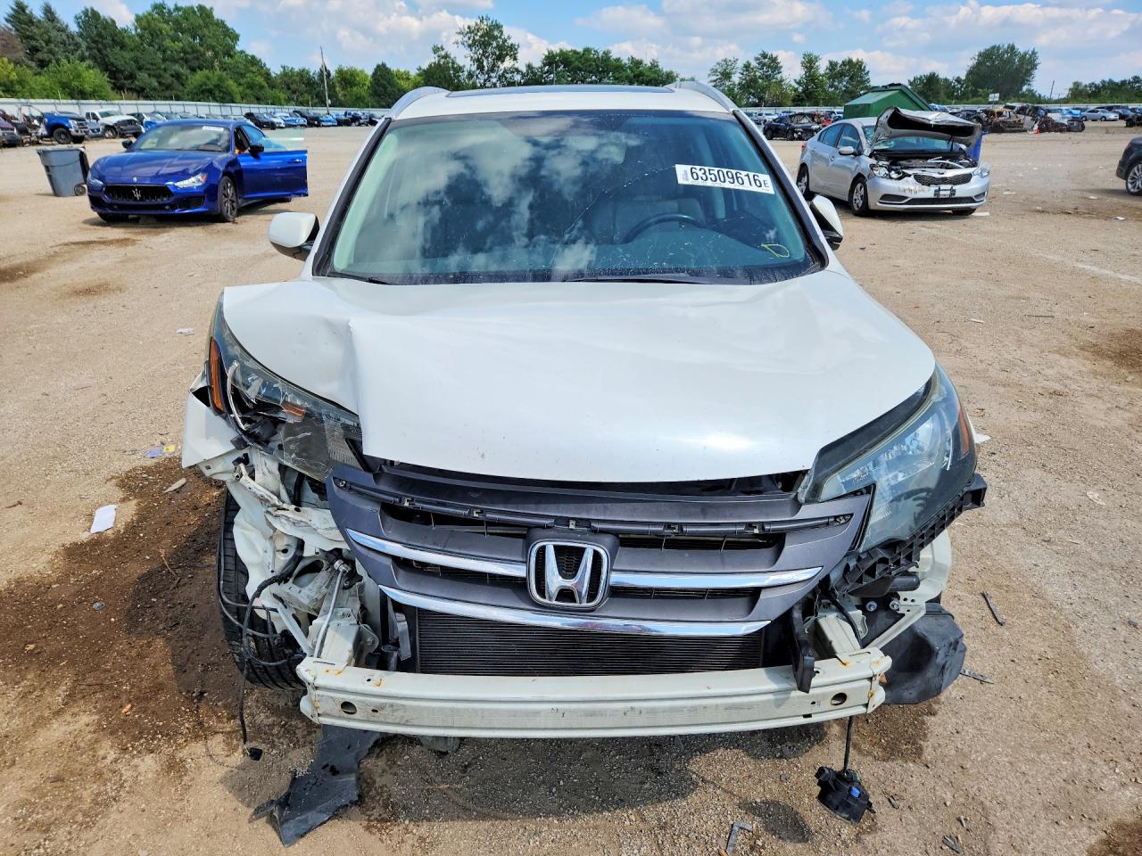 2012 Honda Cr-v Exl White vin: 5J6RM3H78CL021920