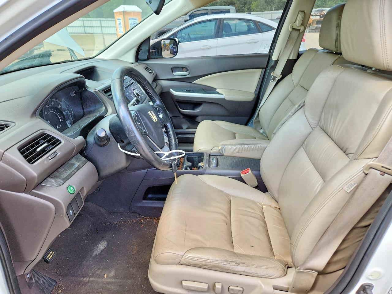 2012 Honda Cr-v Exl White vin: 5J6RM3H78CL021920