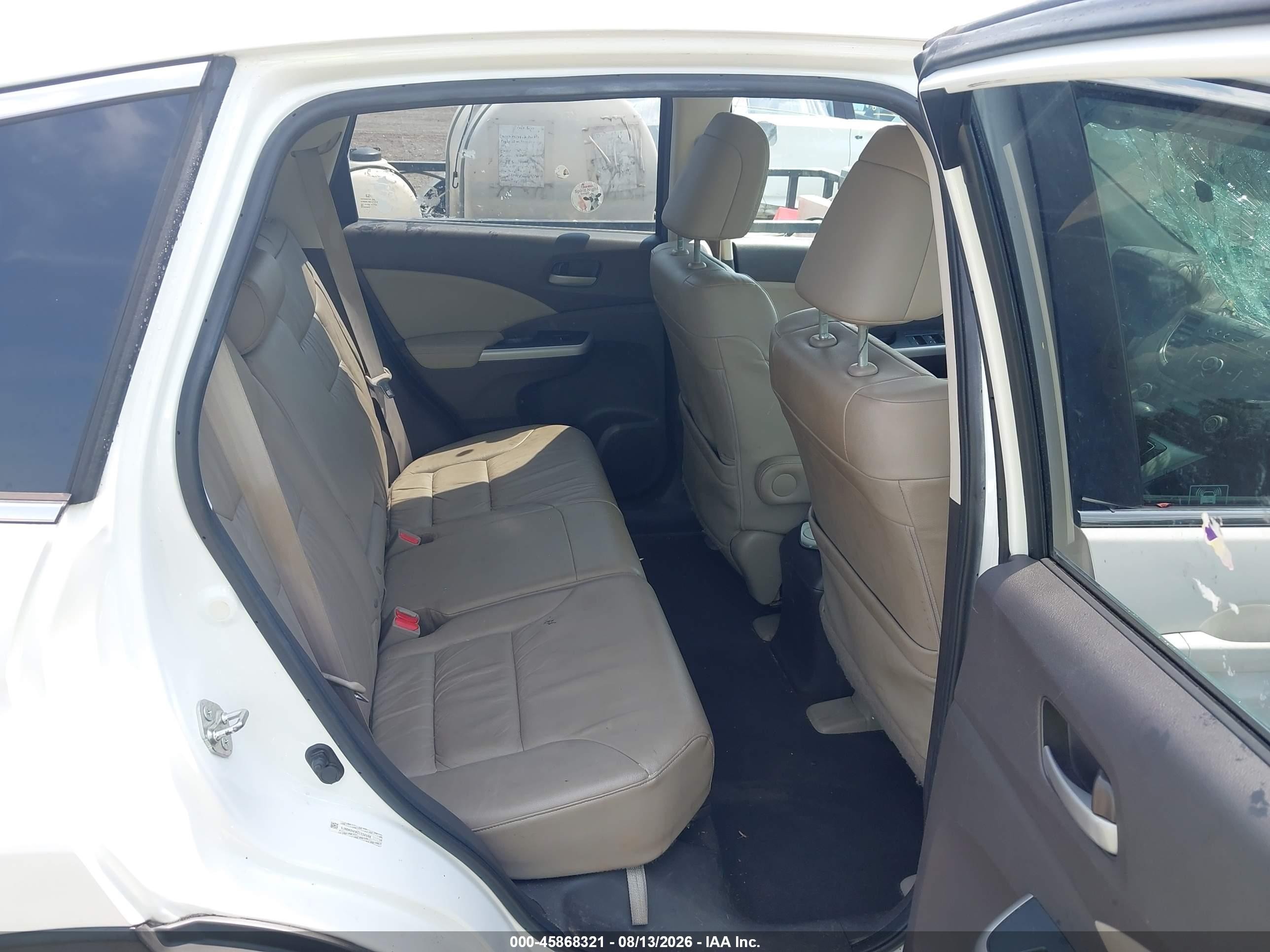 2012 Honda Cr-v Ex-l Белый vin: 5J6RM3H78CL034098