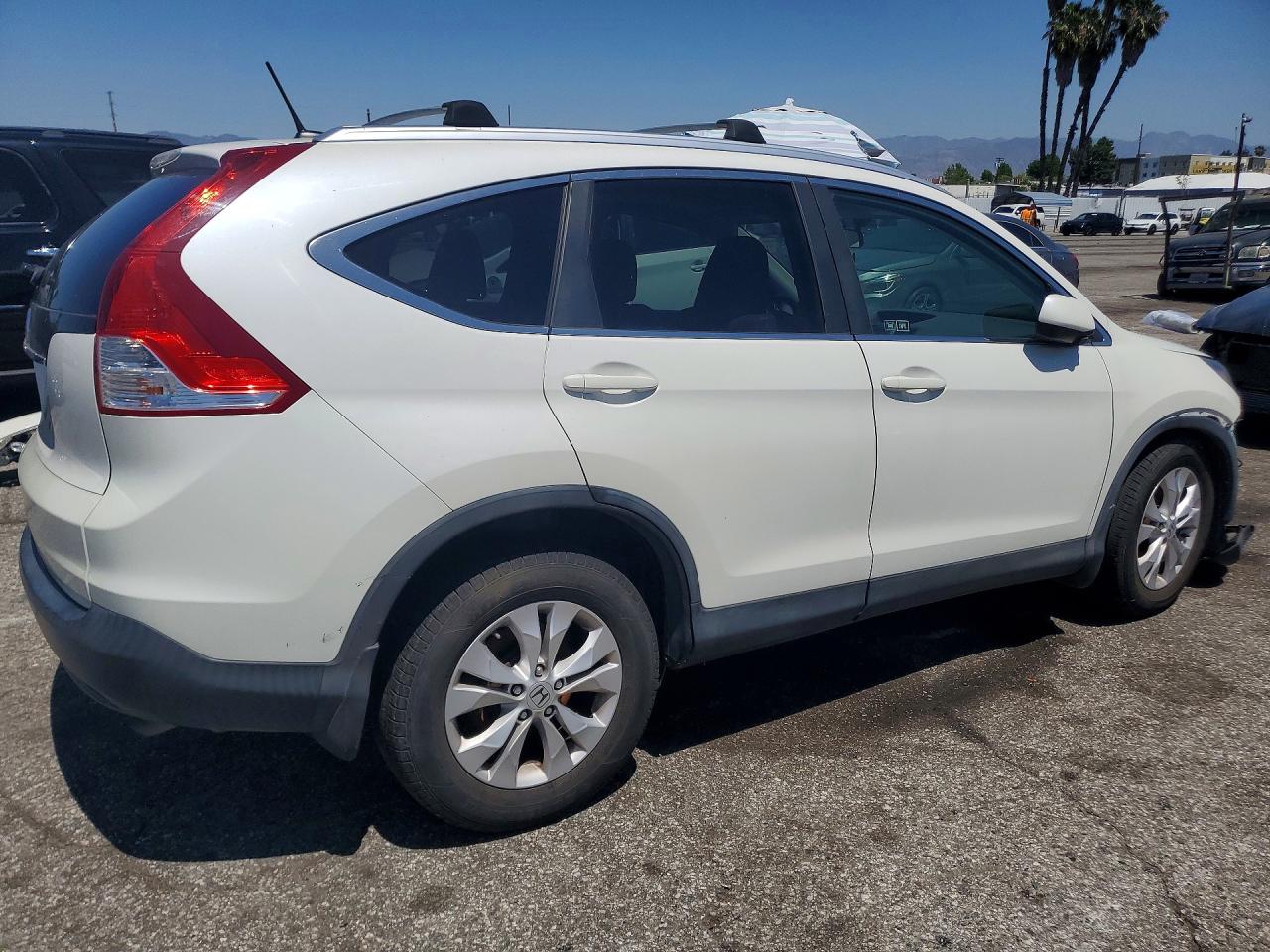 2012 Honda Cr-v Exl Белый vin: 5J6RM3H78CL036563
