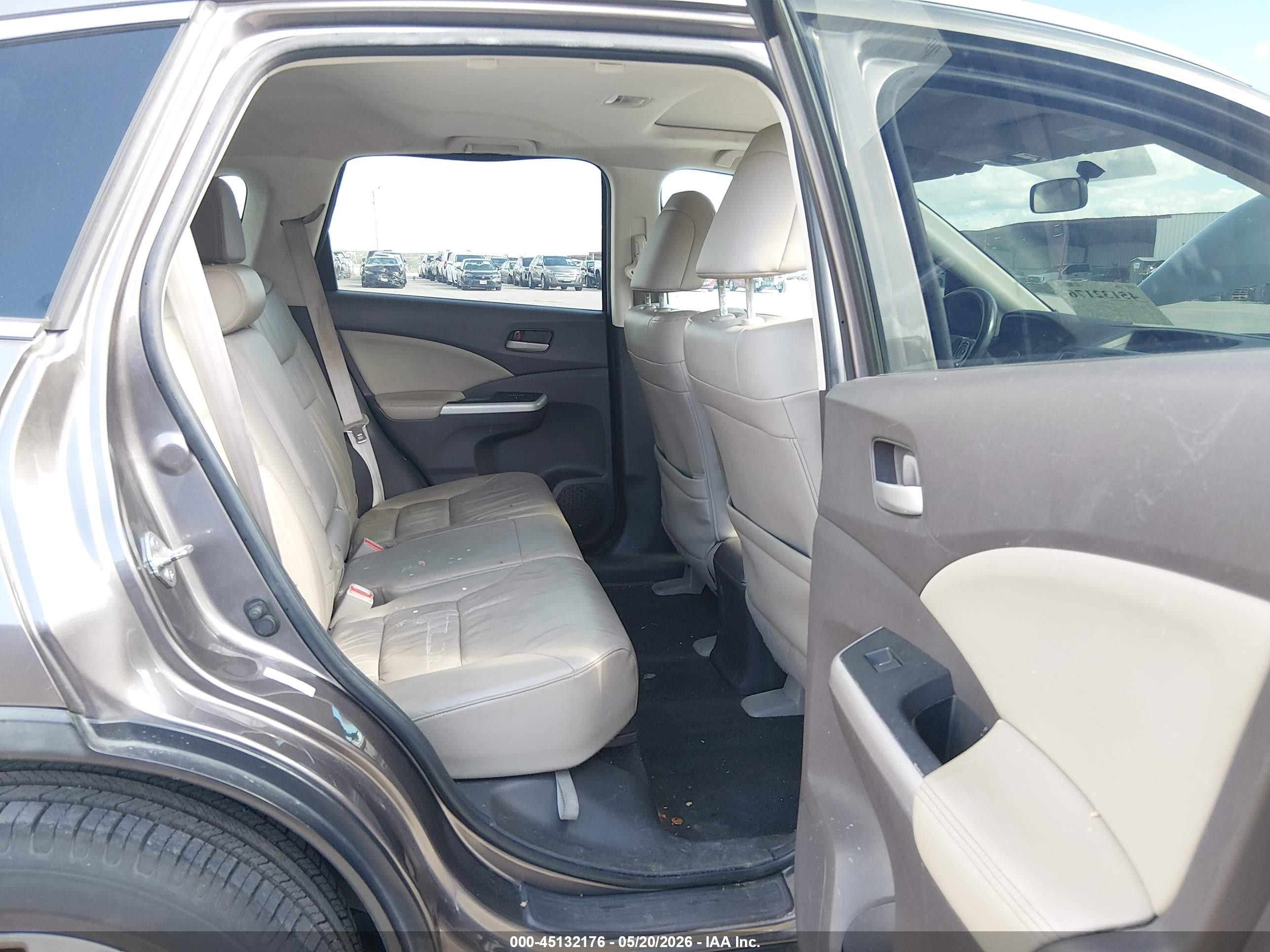 2012 Honda Cr-v Ex-l Gray vin: 5J6RM3H78CL038118