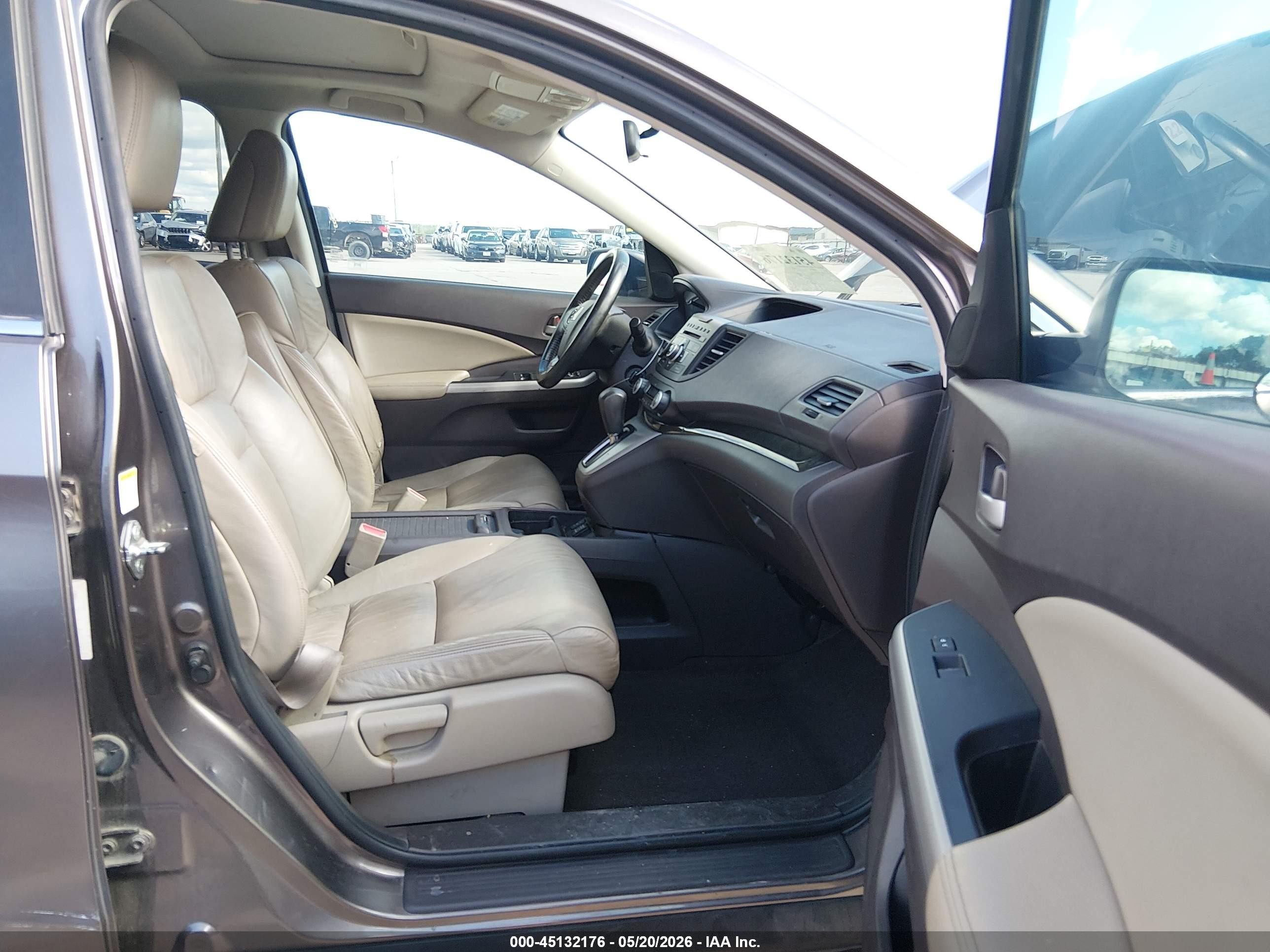 2012 Honda Cr-v Ex-l Gray vin: 5J6RM3H78CL038118