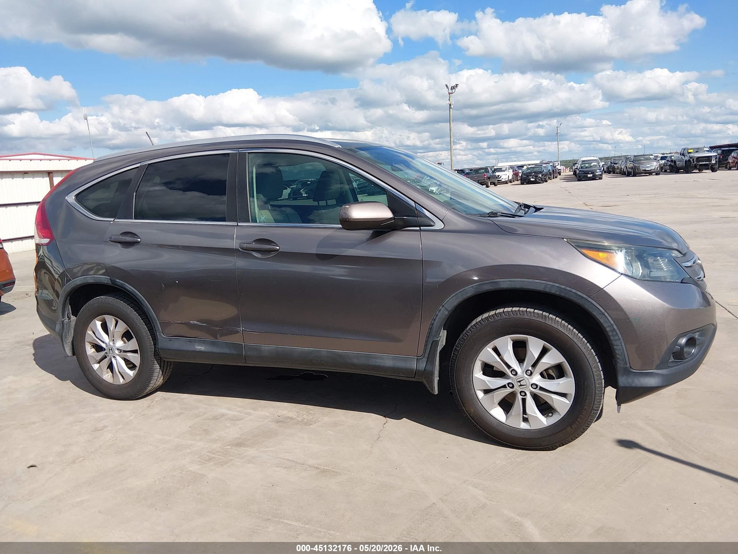 2012 Honda Cr-v Ex-l Gray vin: 5J6RM3H78CL038118