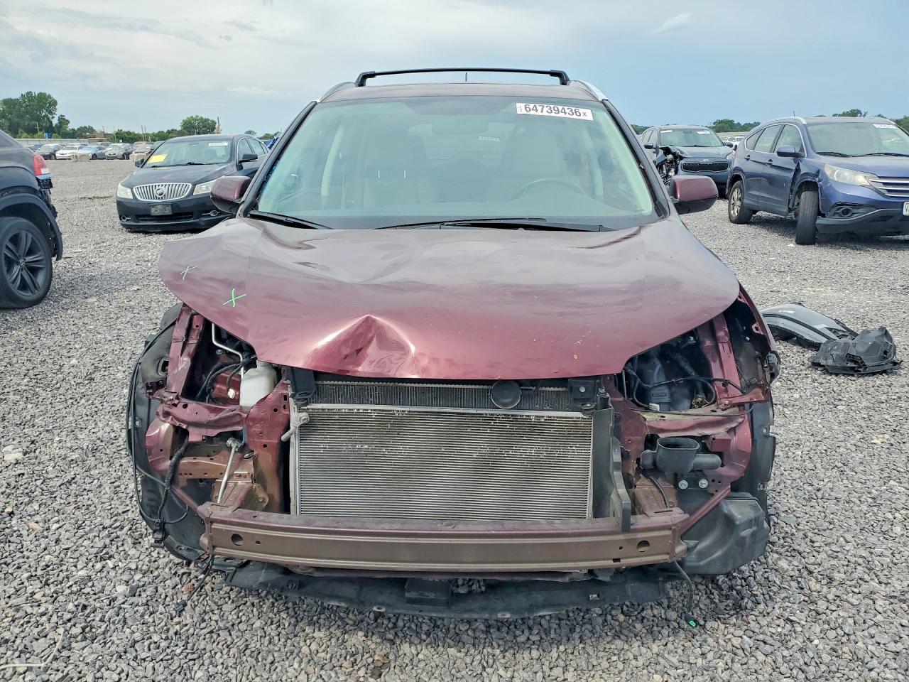 2012 Honda Cr-v Exl Темно-бордовый vin: 5J6RM3H78CL040905