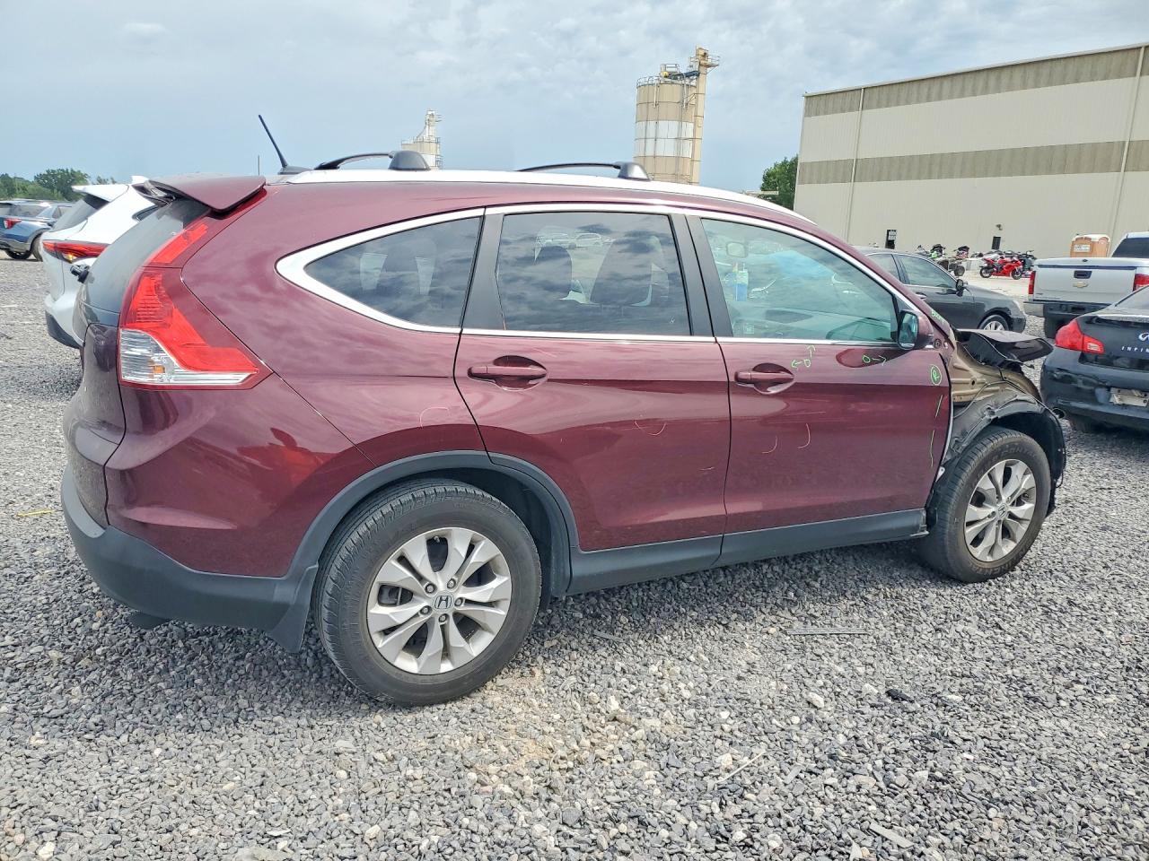 2012 Honda Cr-v Exl Темно-бордовый vin: 5J6RM3H78CL040905