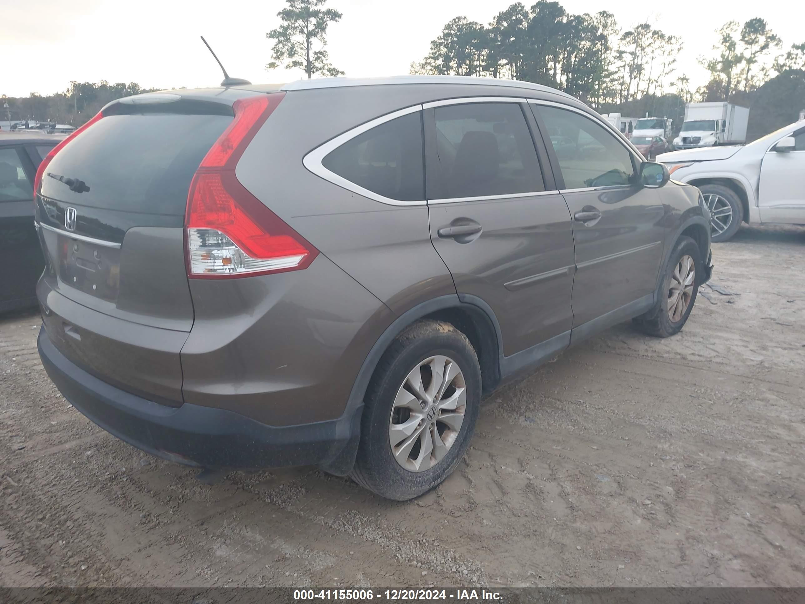 2012 Honda Cr-v Ex-l Серый vin: 5J6RM3H78CL044727
