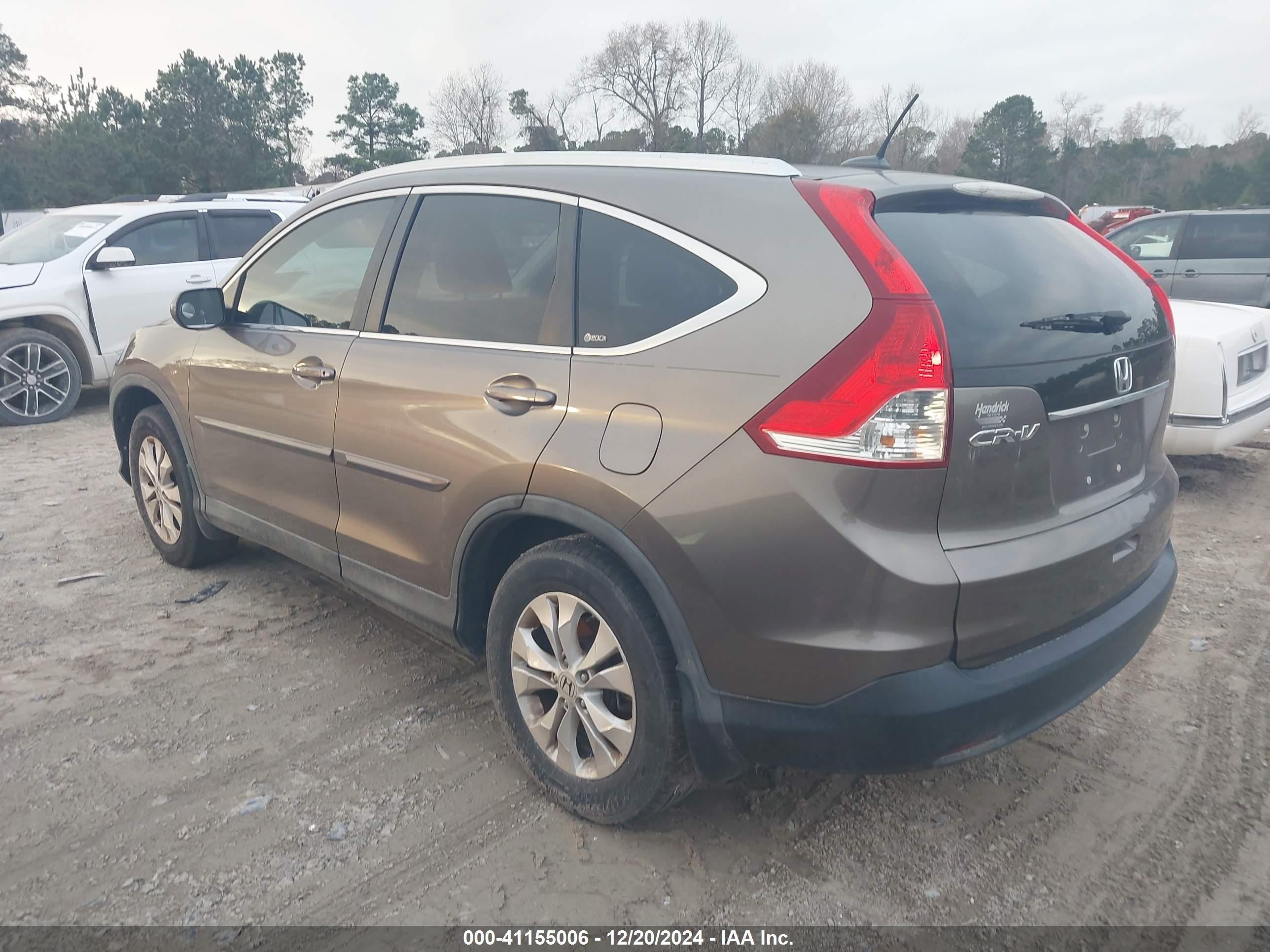 2012 Honda Cr-v Ex-l Серый vin: 5J6RM3H78CL044727