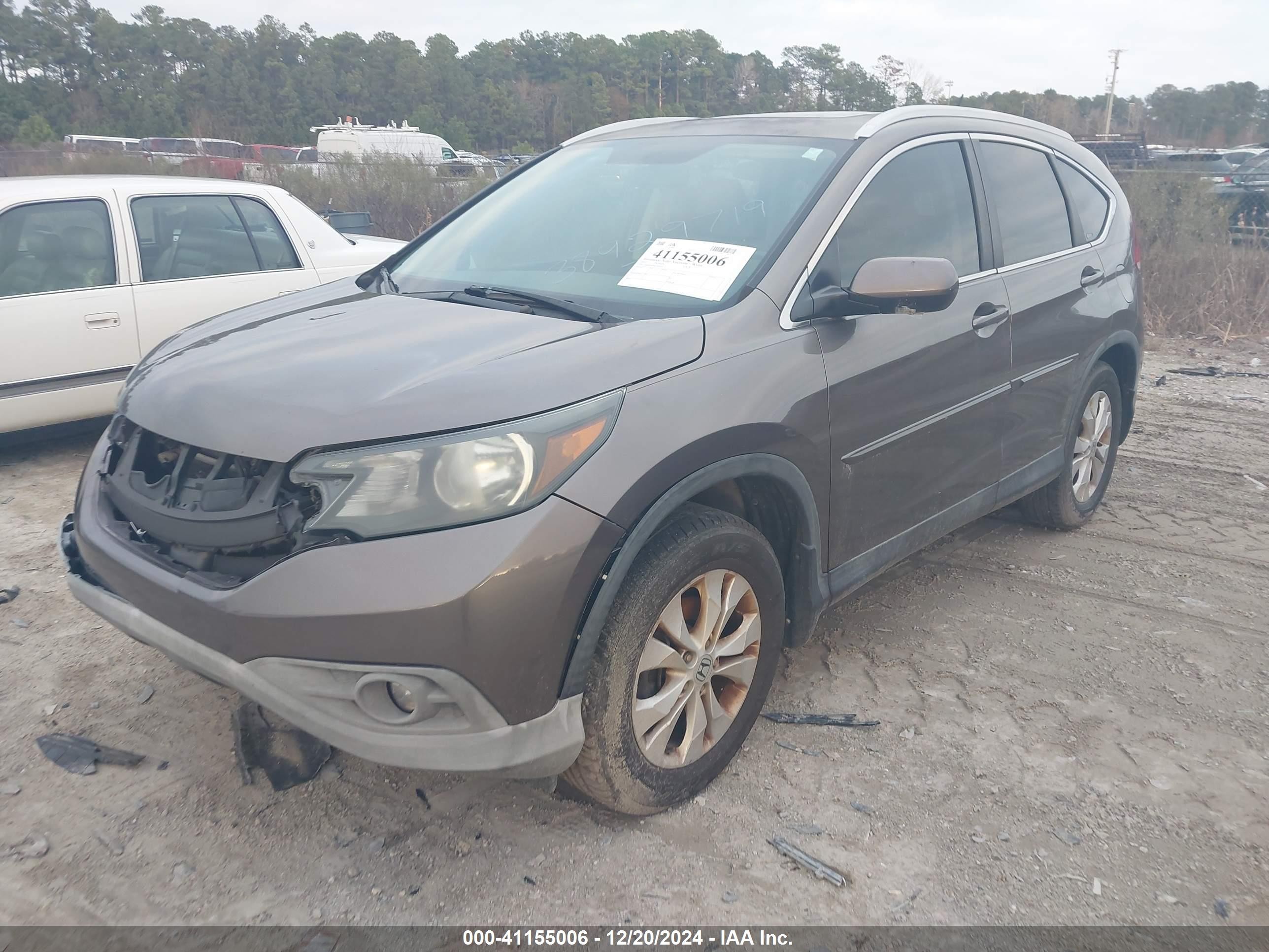 2012 Honda Cr-v Ex-l Серый vin: 5J6RM3H78CL044727