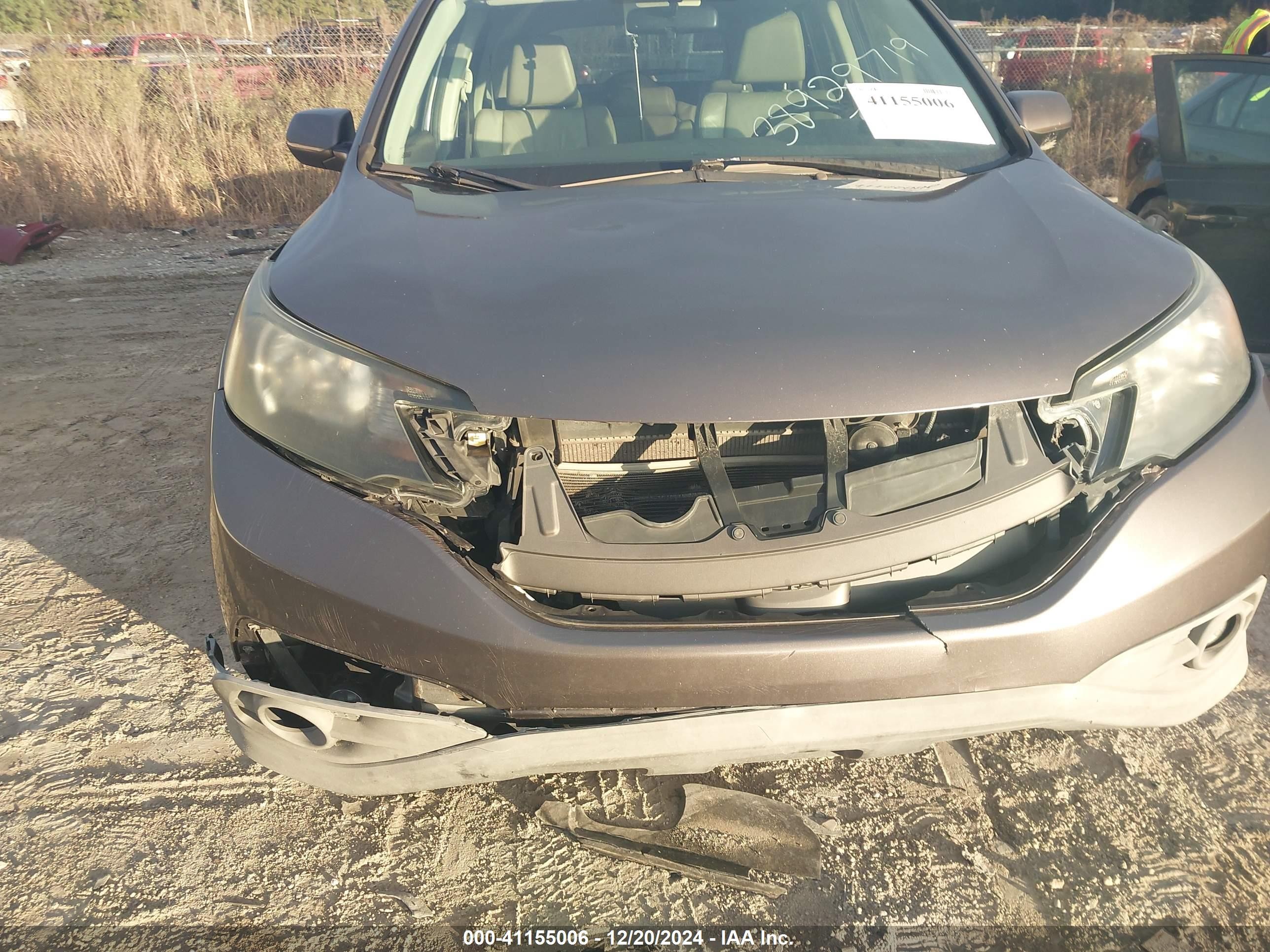2012 Honda Cr-v Ex-l Серый vin: 5J6RM3H78CL044727