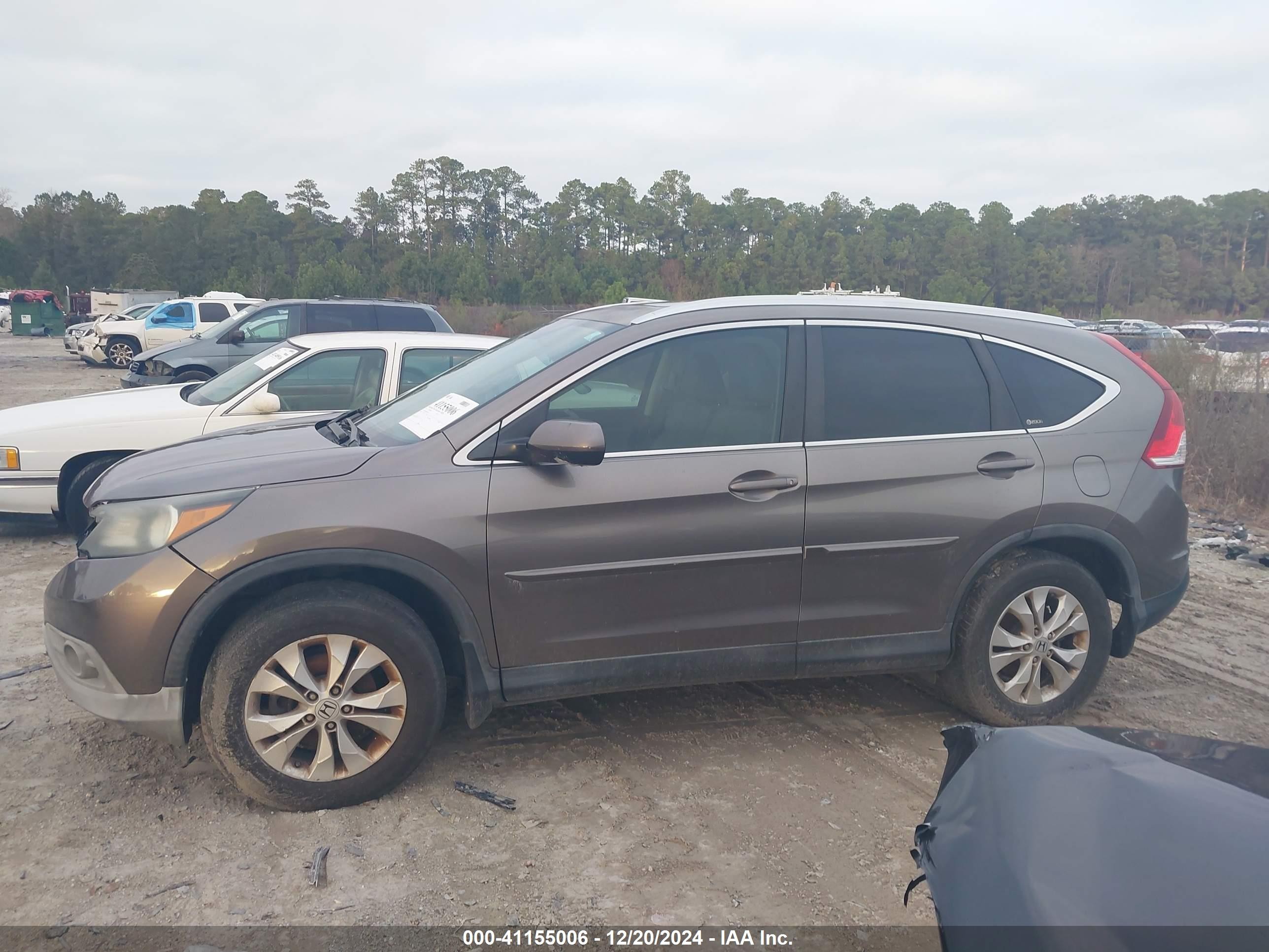 2012 Honda Cr-v Ex-l Серый vin: 5J6RM3H78CL044727