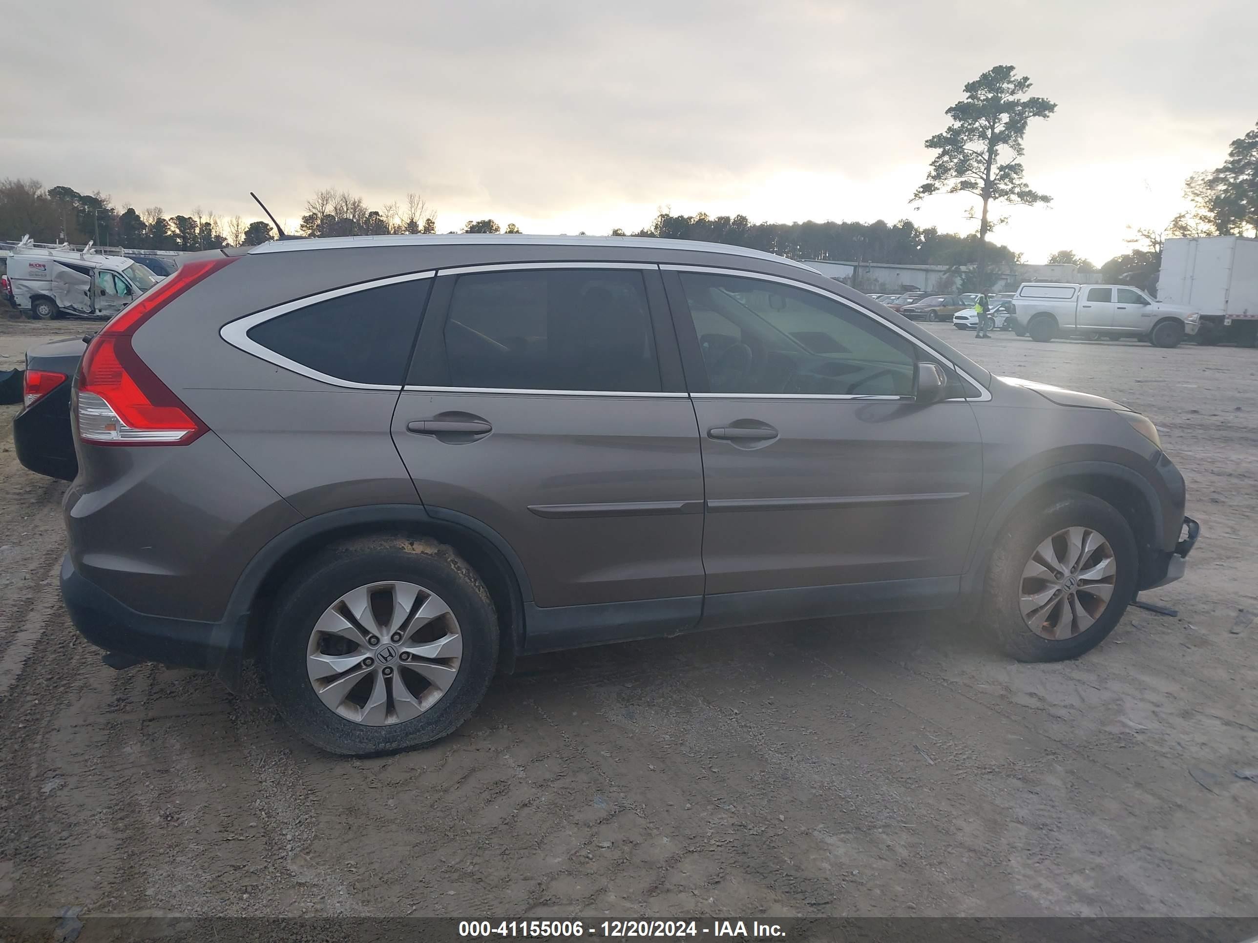 2012 Honda Cr-v Ex-l Серый vin: 5J6RM3H78CL044727