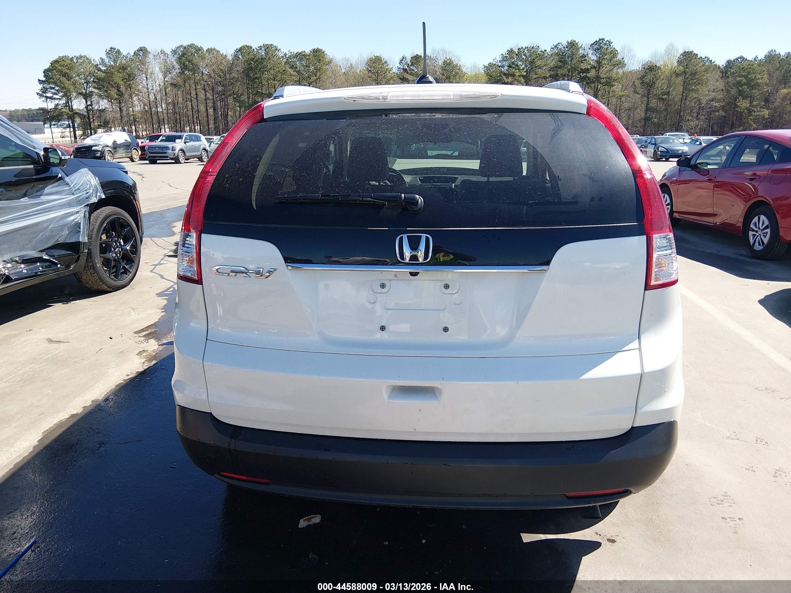 2013 Honda Cr-v Ex-l White vin: 5J6RM3H78DL001412