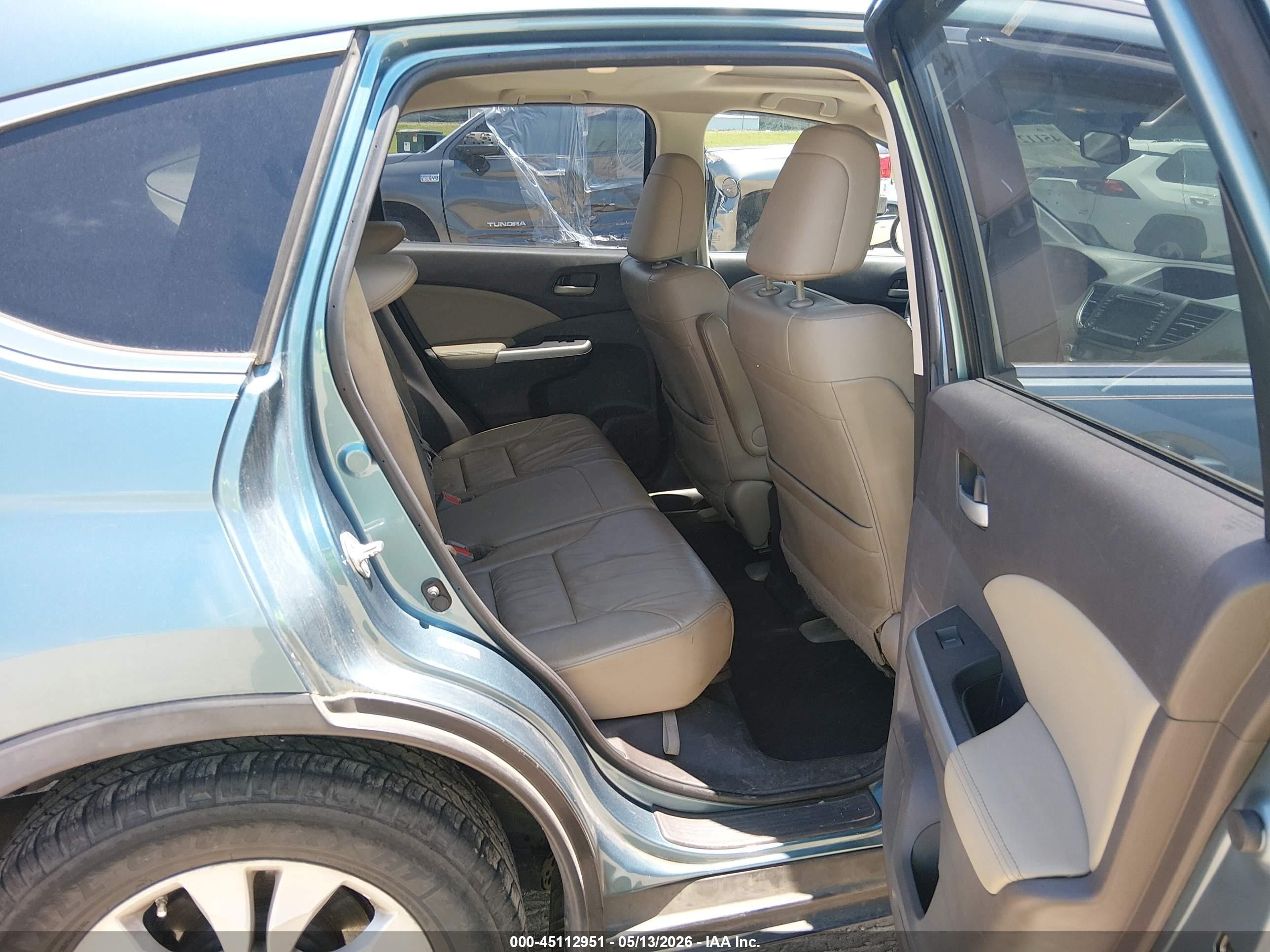 2013 Honda Cr-v Ex-l Синий vin: 5J6RM3H78DL026357
