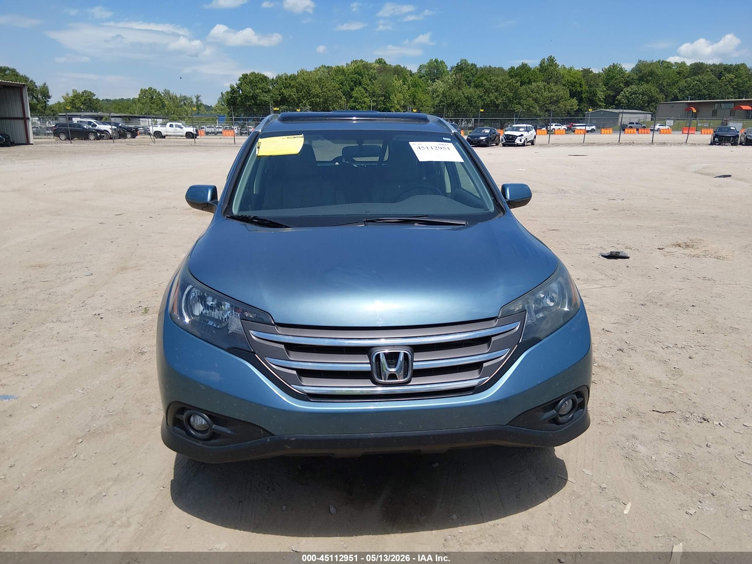 2013 Honda Cr-v Ex-l Синий vin: 5J6RM3H78DL026357