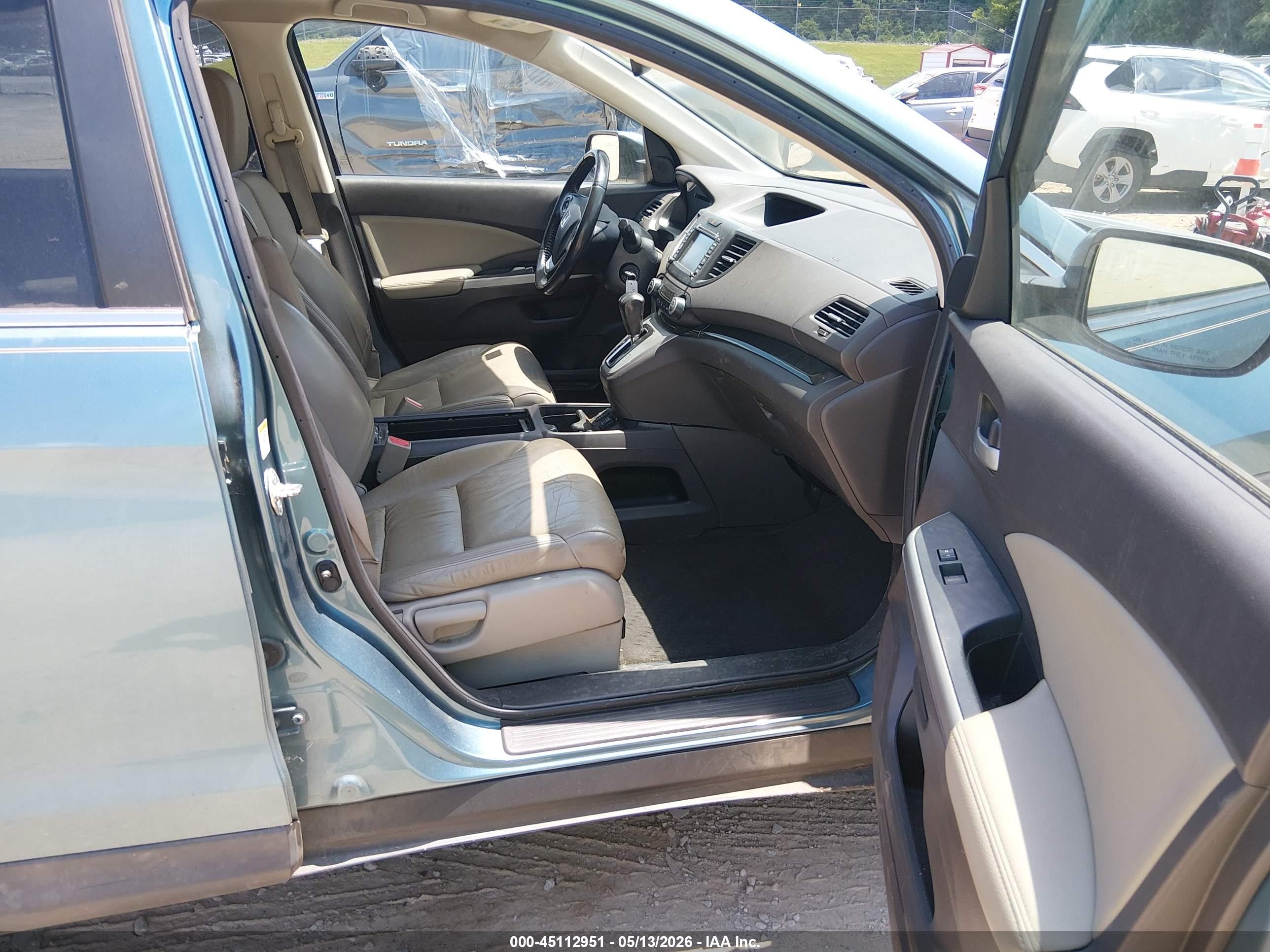 2013 Honda Cr-v Ex-l Синий vin: 5J6RM3H78DL026357
