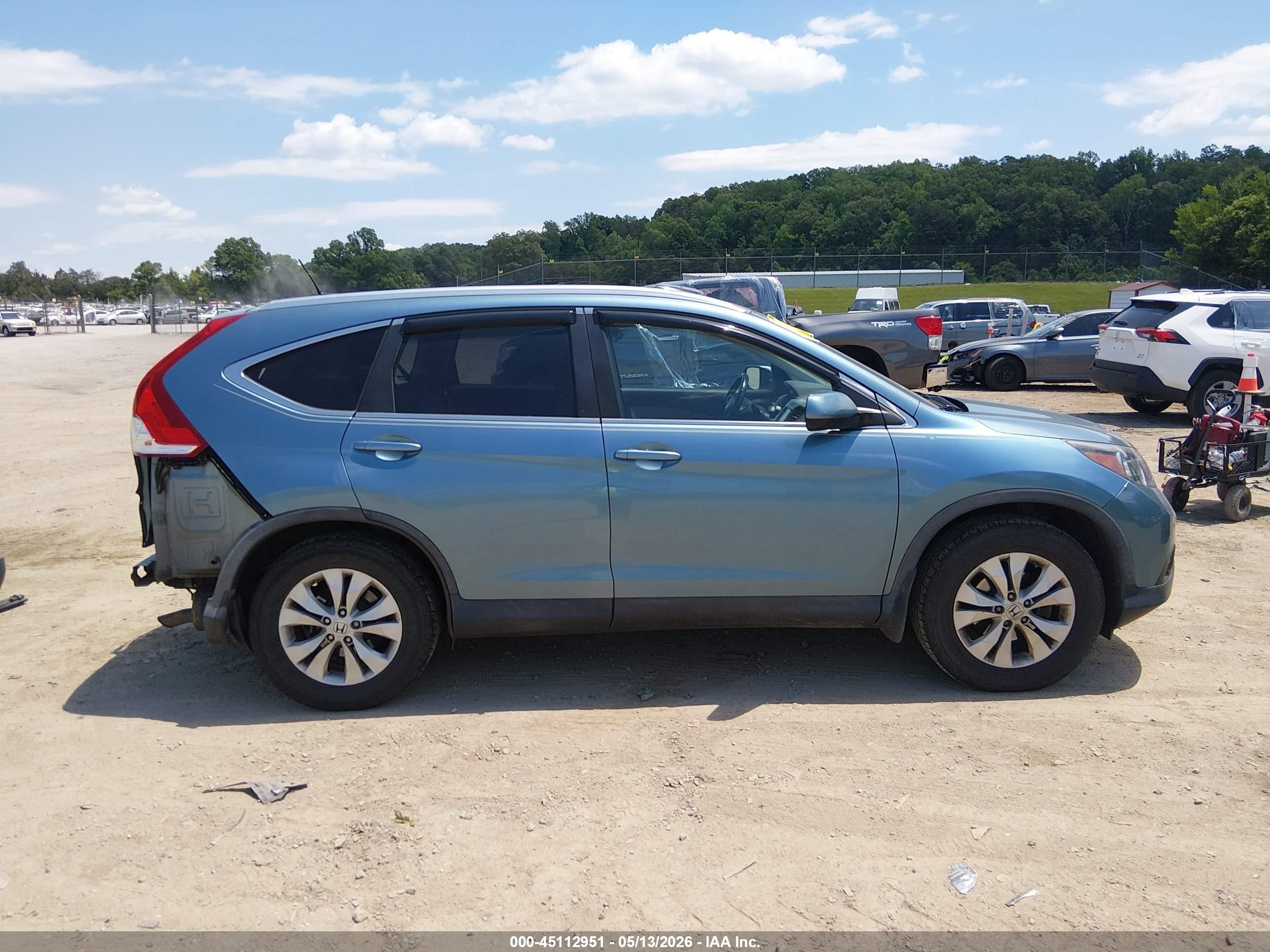 2013 Honda Cr-v Ex-l Синий vin: 5J6RM3H78DL026357