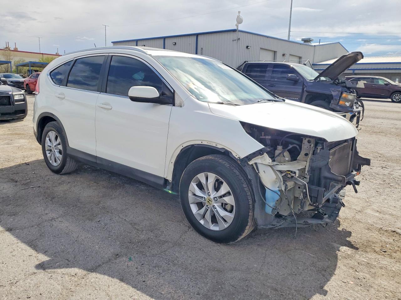 2013 Honda Cr-v Exl White vin: 5J6RM3H78DL035852