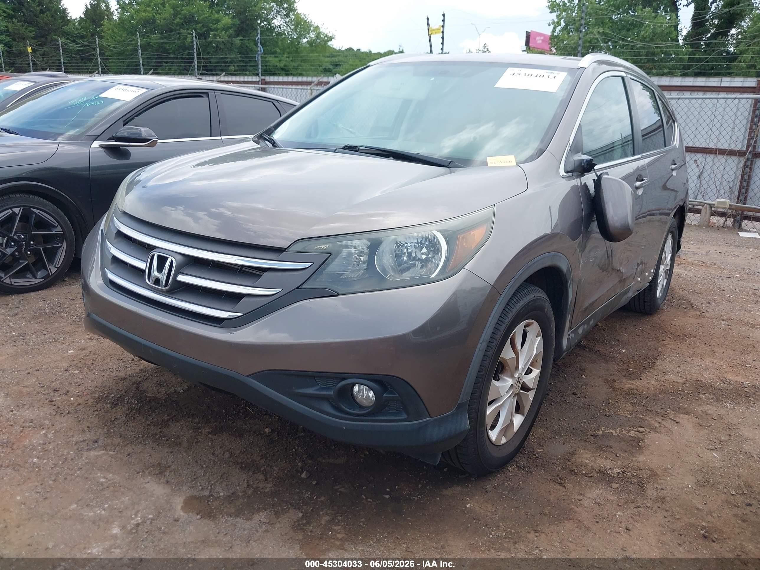 2013 Honda Cr-v Ex-l Серый vin: 5J6RM3H78DL036600