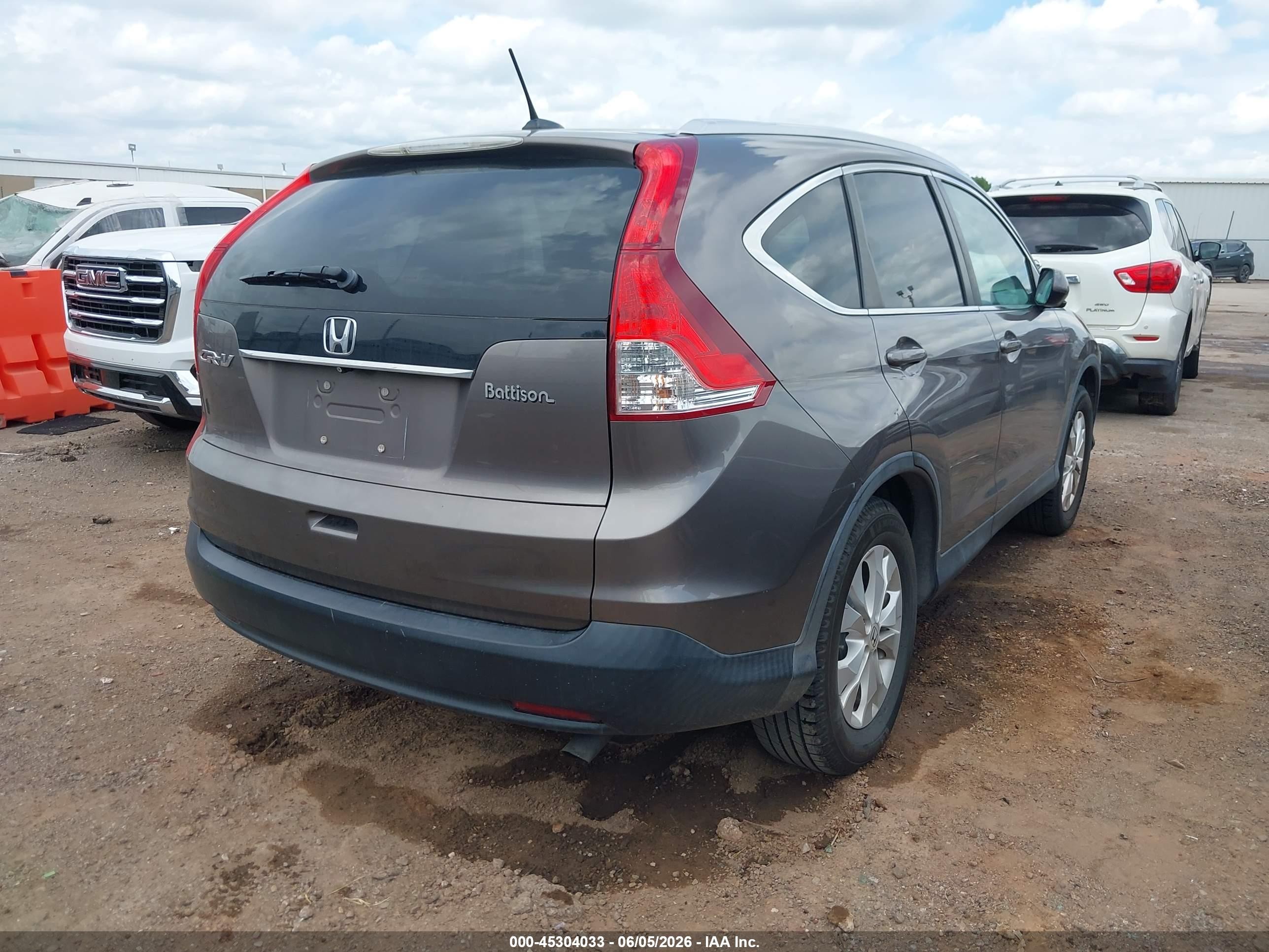 2013 Honda Cr-v Ex-l Серый vin: 5J6RM3H78DL036600