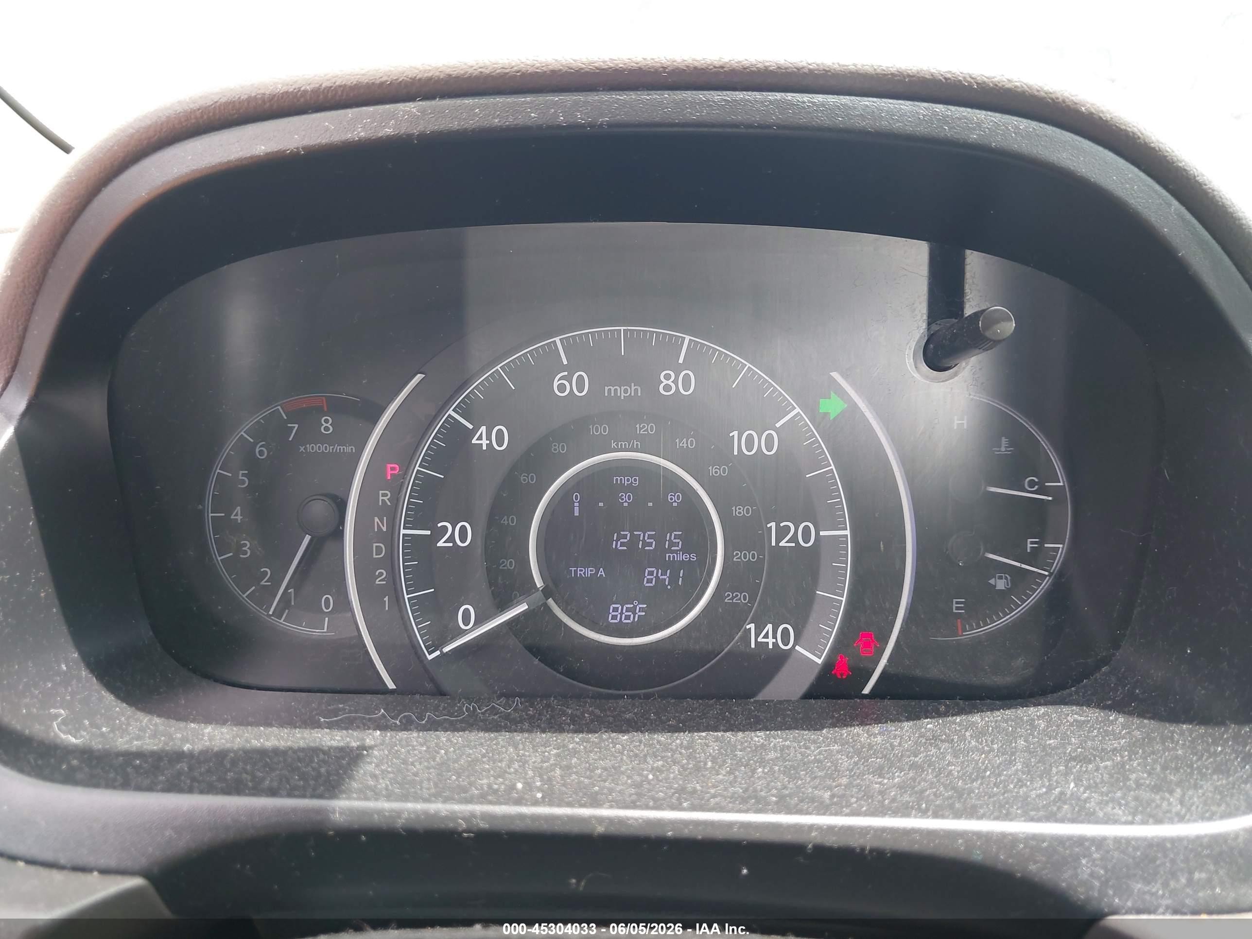 2013 Honda Cr-v Ex-l Серый vin: 5J6RM3H78DL036600