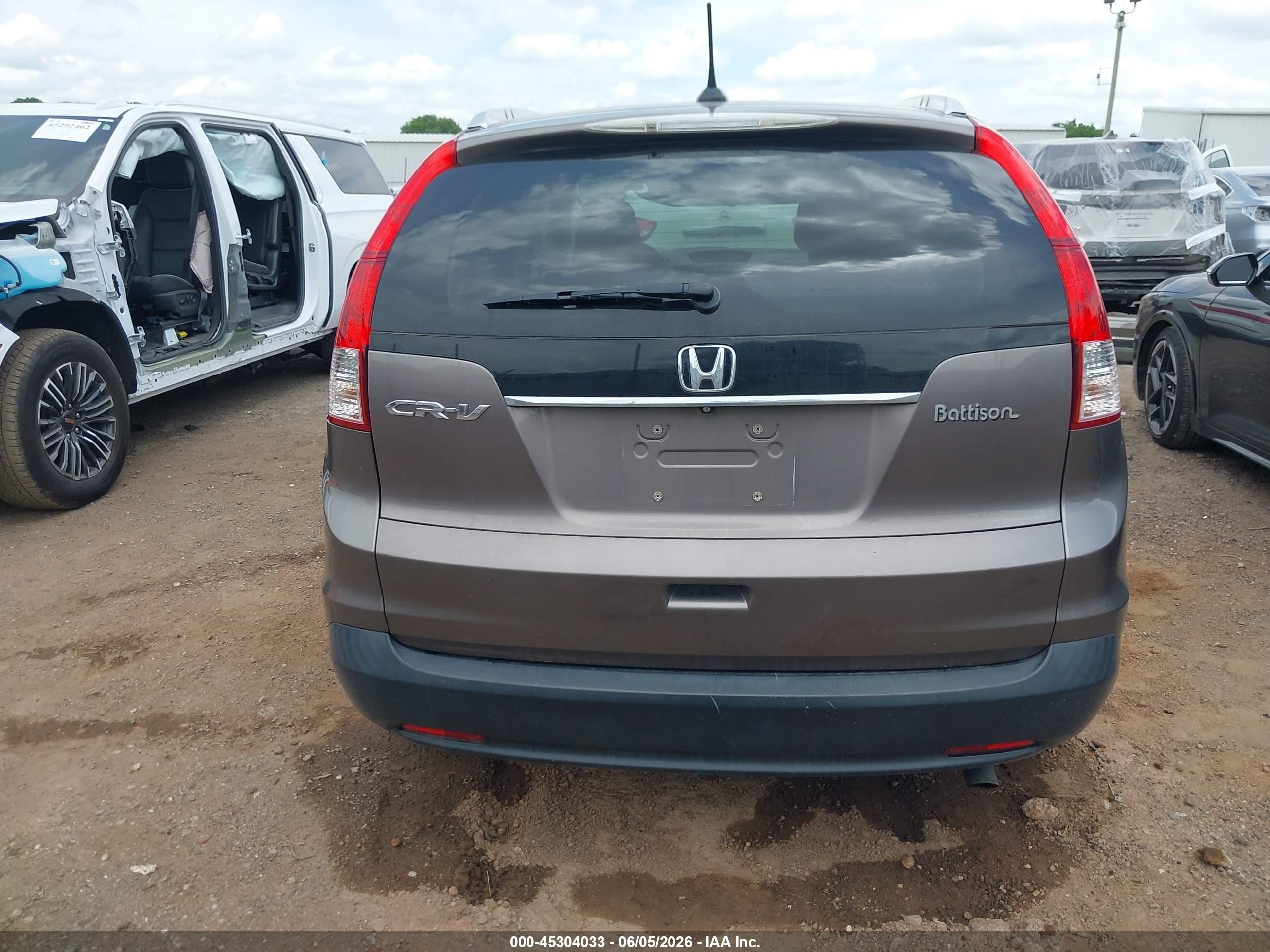 2013 Honda Cr-v Ex-l Серый vin: 5J6RM3H78DL036600
