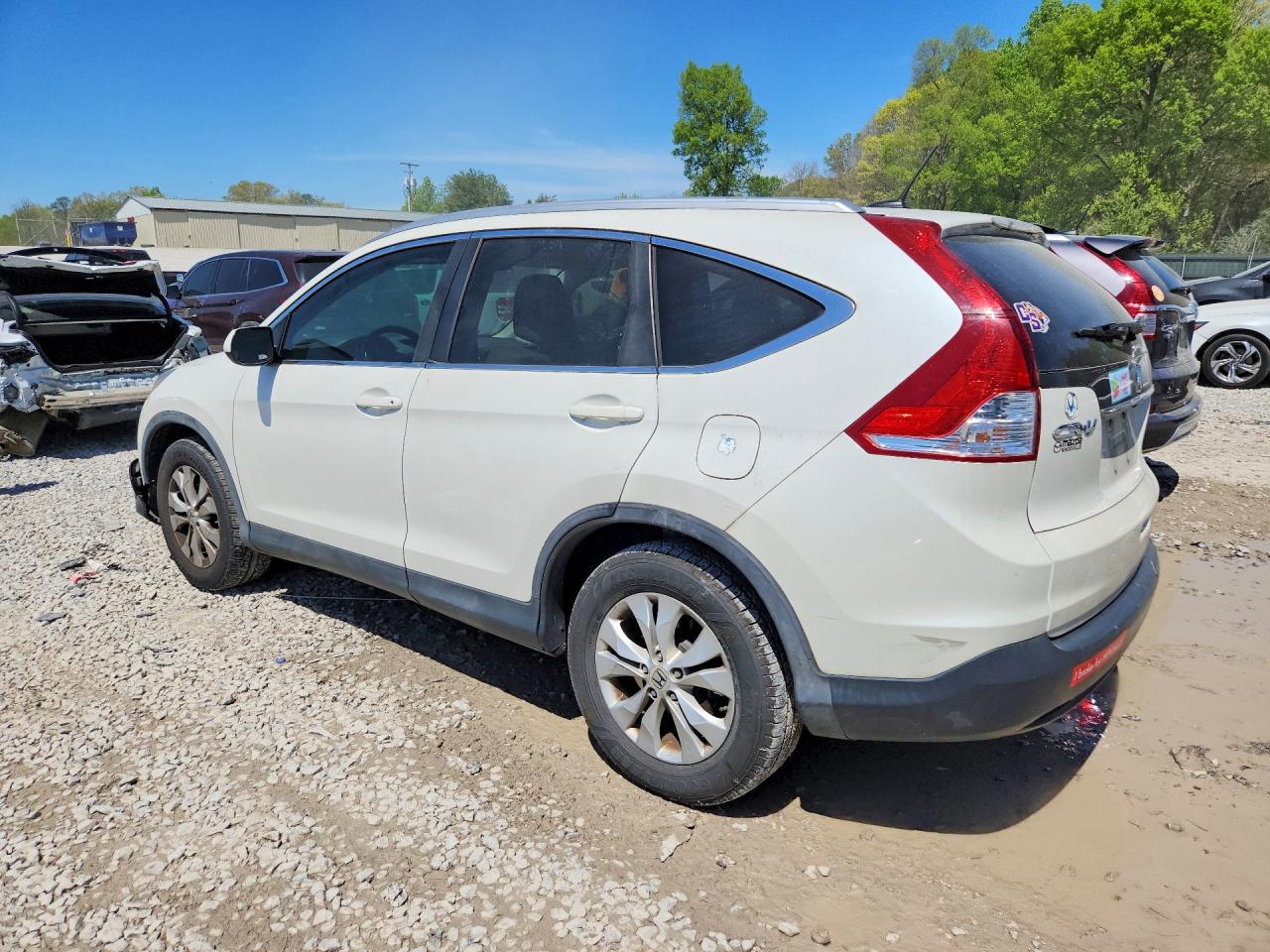 2013 Honda Cr-v Exl White vin: 5J6RM3H78DL043143