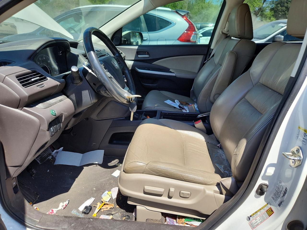 2013 Honda Cr-v Exl White vin: 5J6RM3H78DL043143