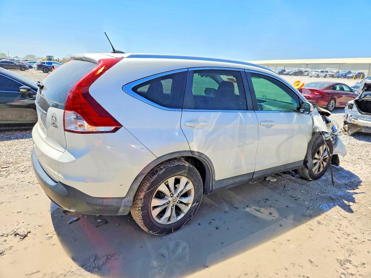 2013 Honda Cr-v Exl White vin: 5J6RM3H78DL043143