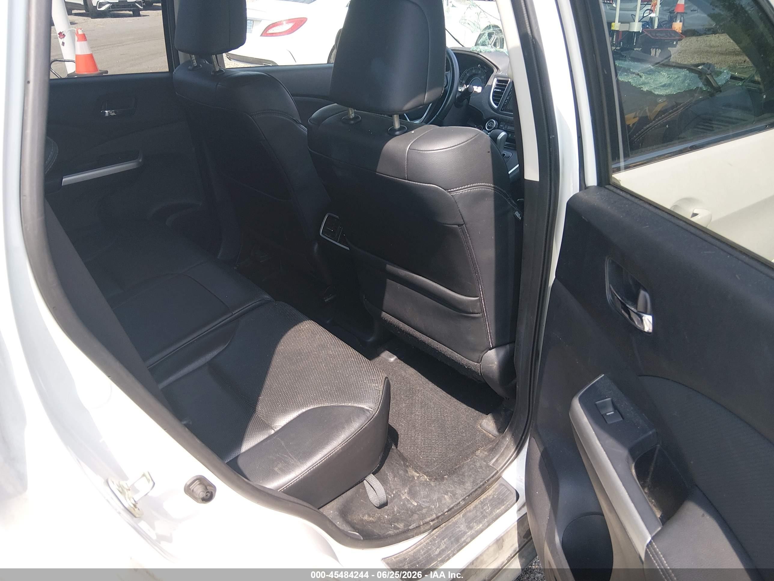 2015 Honda Cr-v Ex-l White vin: 5J6RM3H78FL004782