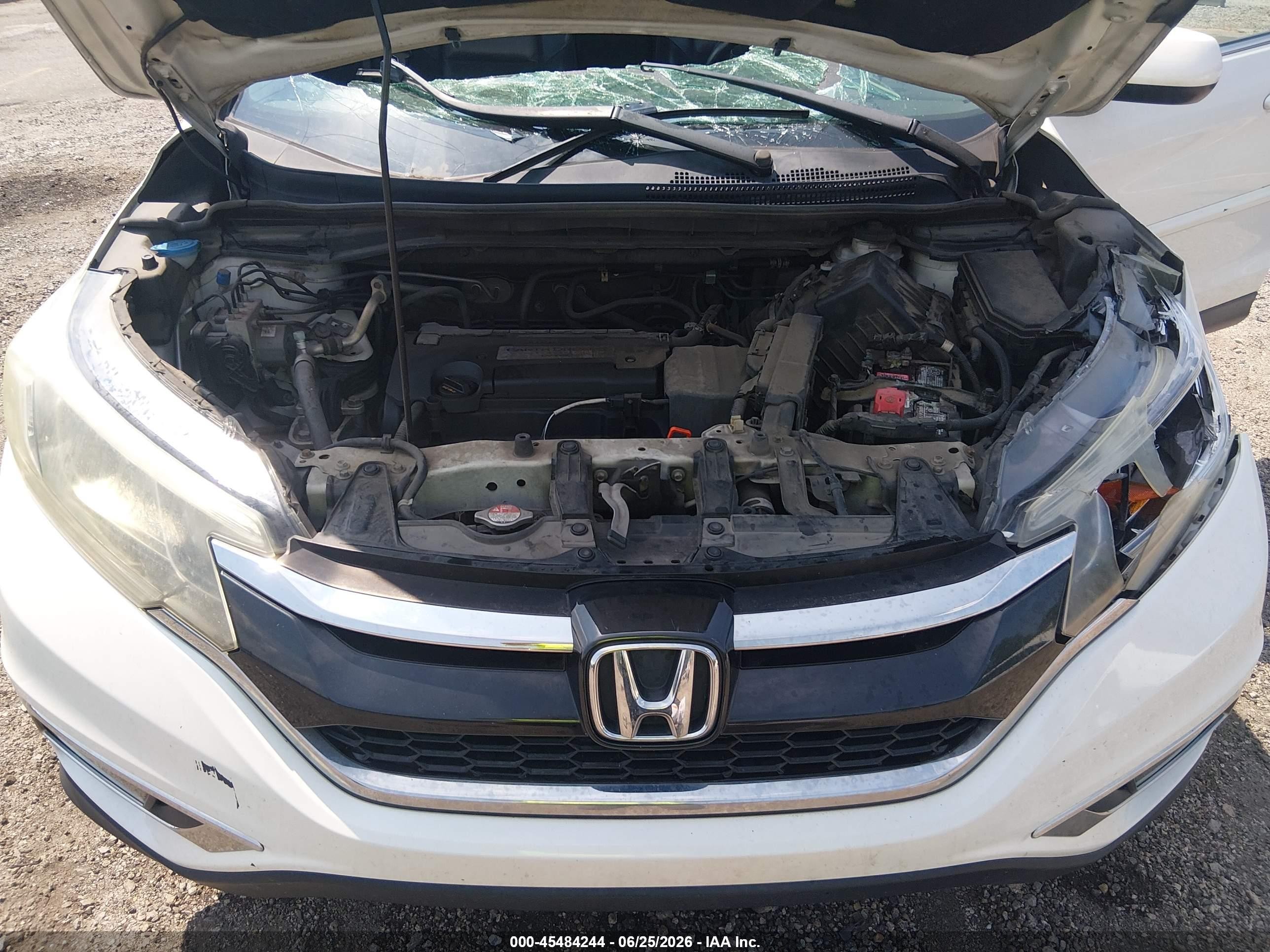 2015 Honda Cr-v Ex-l White vin: 5J6RM3H78FL004782