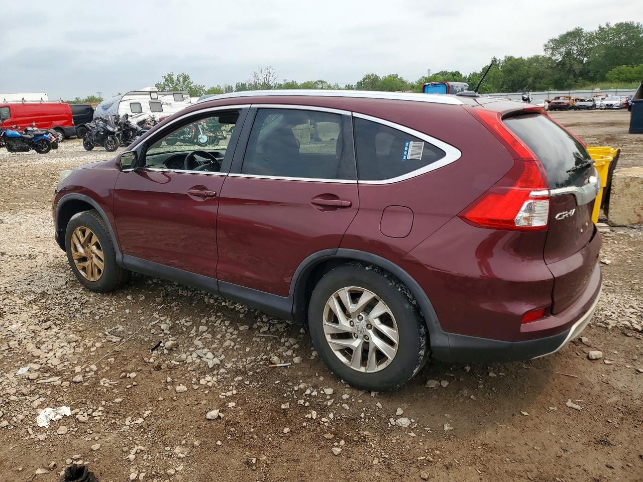2015 Honda Cr-v Exl Maroon vin: 5J6RM3H78FL004796